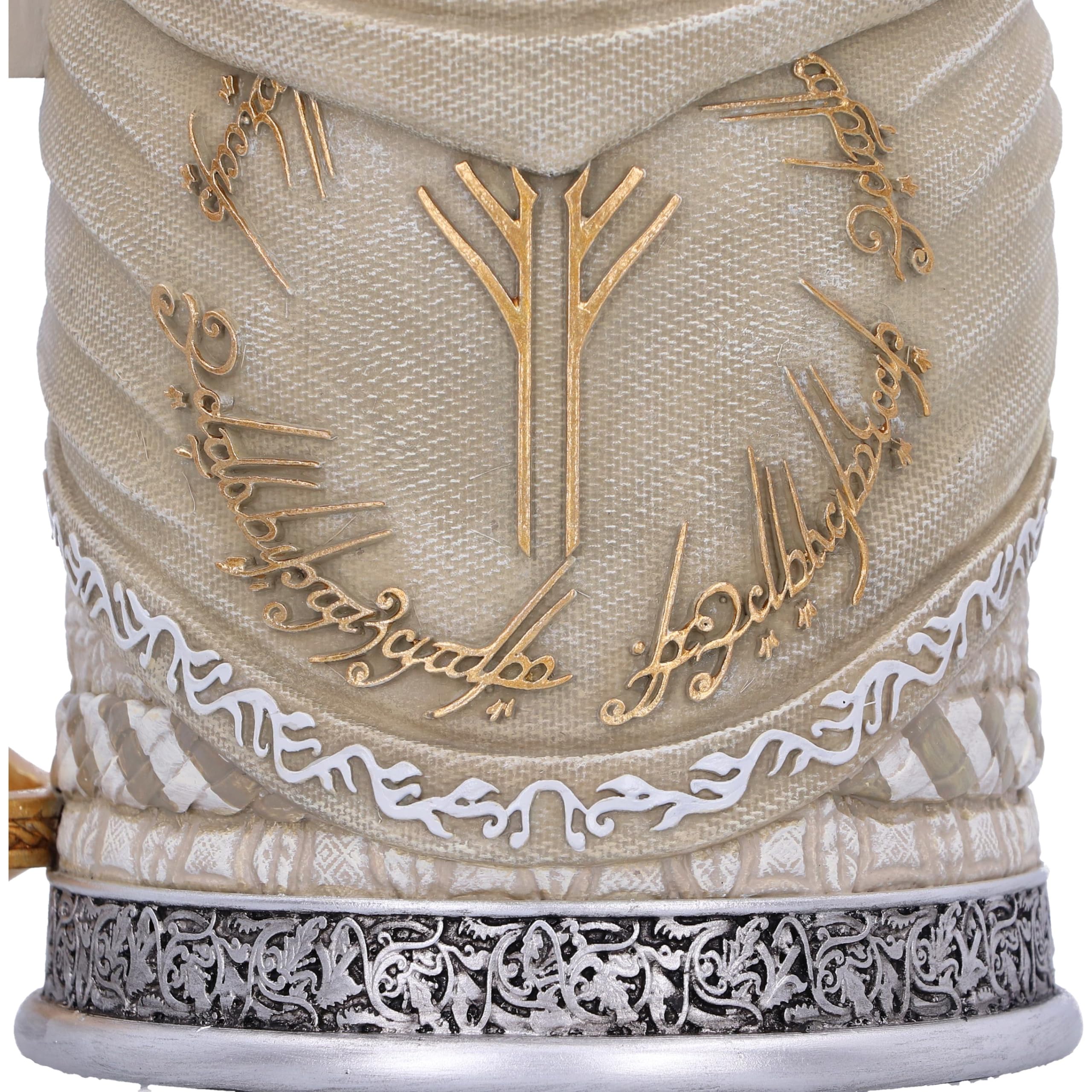 Nemesis Now Lord of the Rings Gandalf The White Tankard 15cm, Resin, White, Officially Licensed Lord of the Rings Merchandise, C