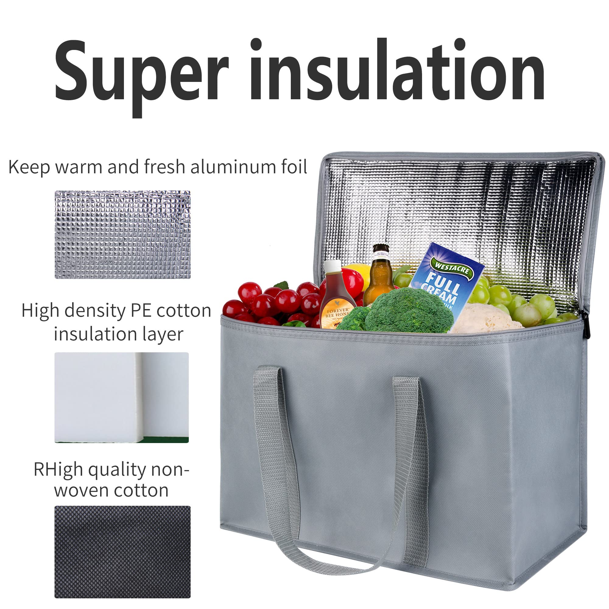 Insulated Car Trunk Organizer, Storage Collapsible Multi Compartment Car Organizer, Suv Trunk Organizer, Non Slip Bottom, Adjust