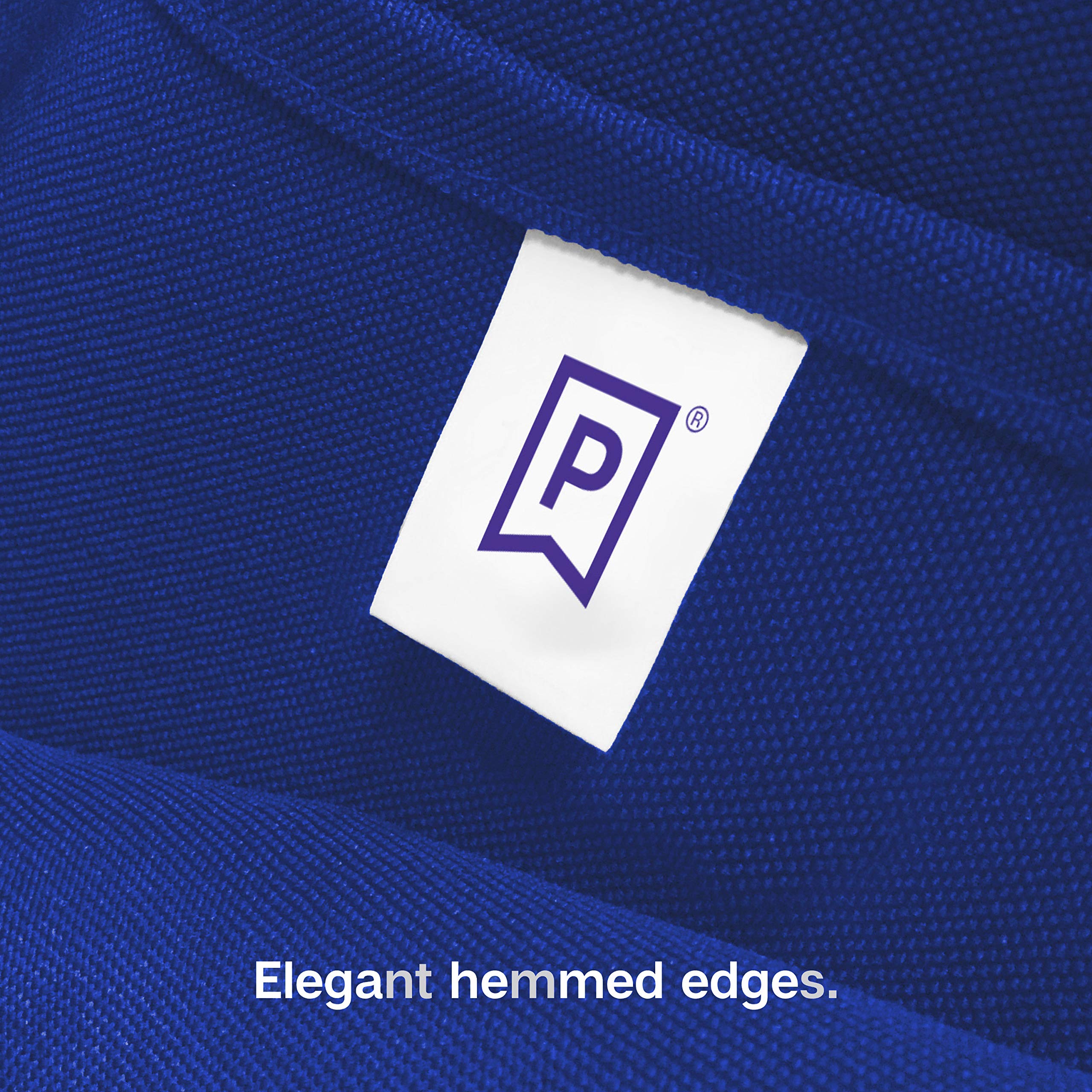 Gee Di Moda Fitted Tablecloth - 72 X 30 Inch Royal Blue Fitted Table Cloth For 6 Foot Rectangle Table - Heavy Duty Washable Fabr