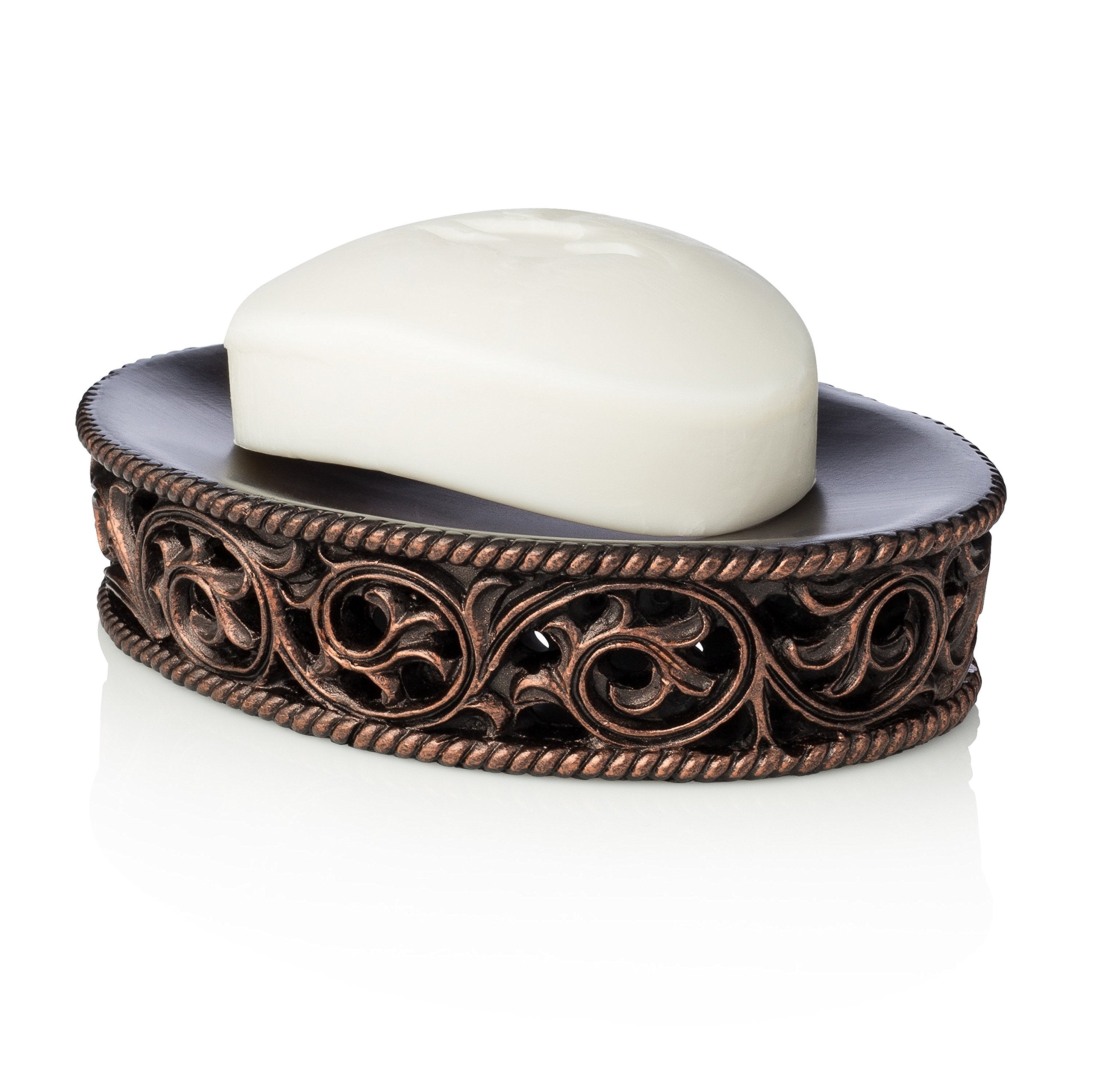 Essentra Home Bronze Soap/Sponge Dish Tray For Bathroom