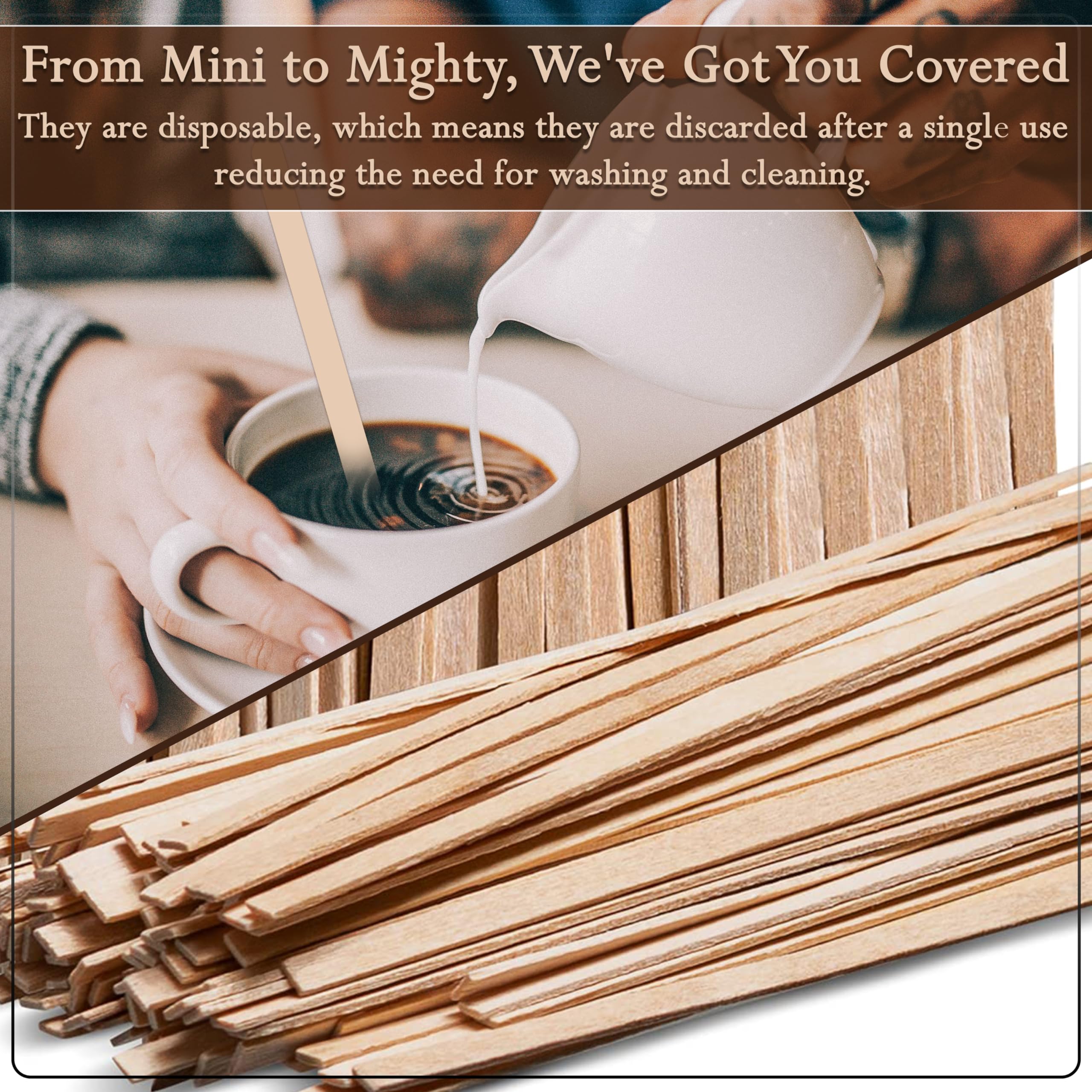 Perfect Stix - Fs202-1000 Wooden Coffee Stirrer Stix, 7'' Length (Pack Of 1,000)