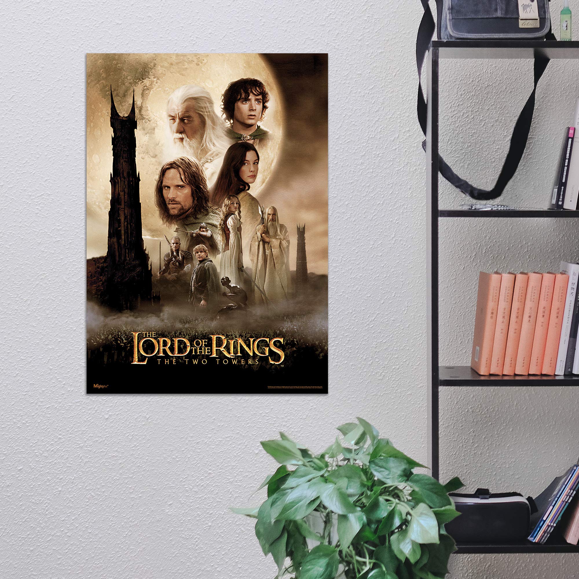 Mightyprint Lord Of The Rings - The Two Towers - Original Movie Cover Art - Durable 17    X 24 Wall Art - Not Made Of Paper - Of