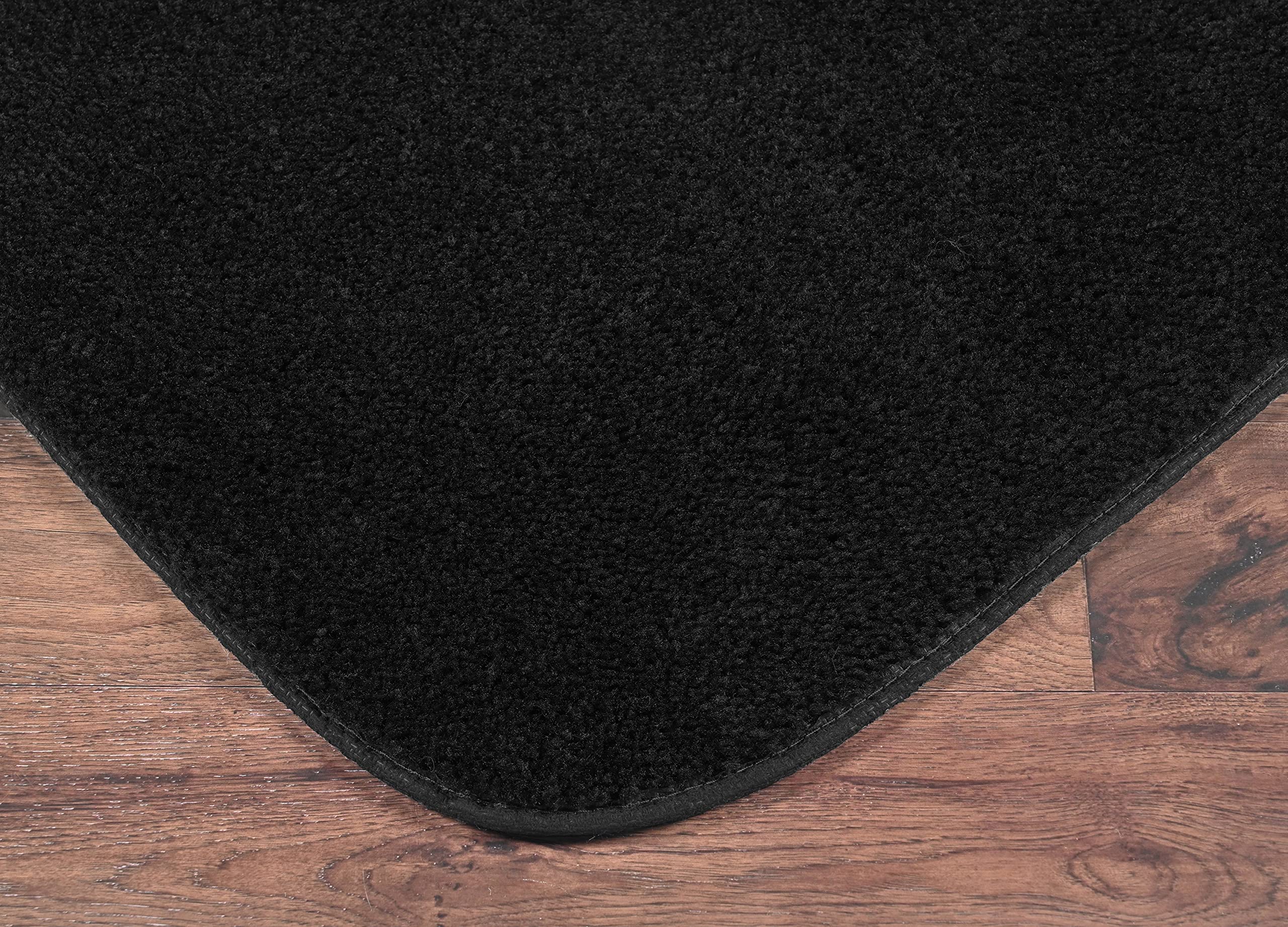 Garland Rug Traditional Bath Rug, 24-Inch By 40-Inch, Black