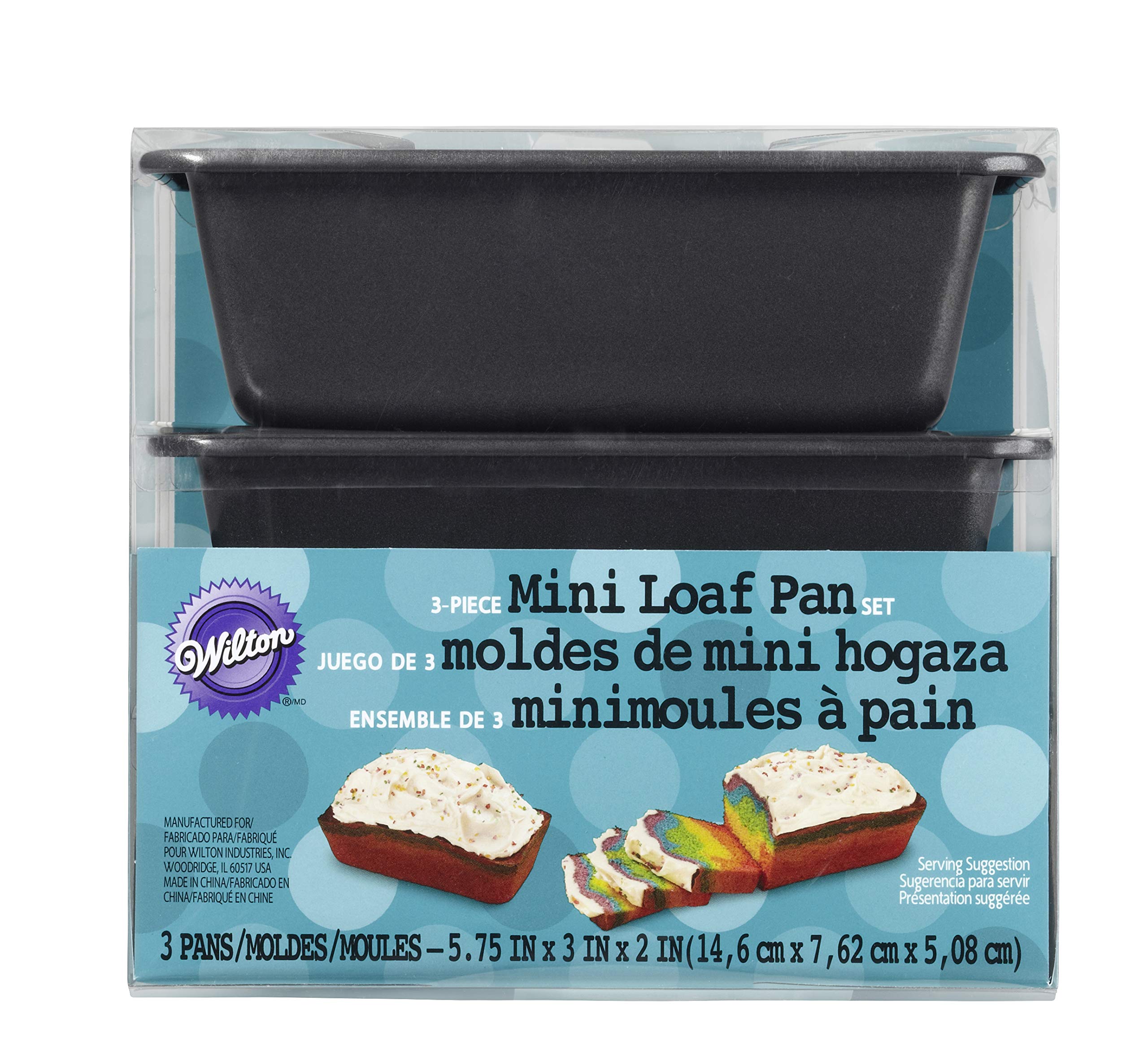 Wilton NonStick Mini Loaf Pan Set, 3Piece
