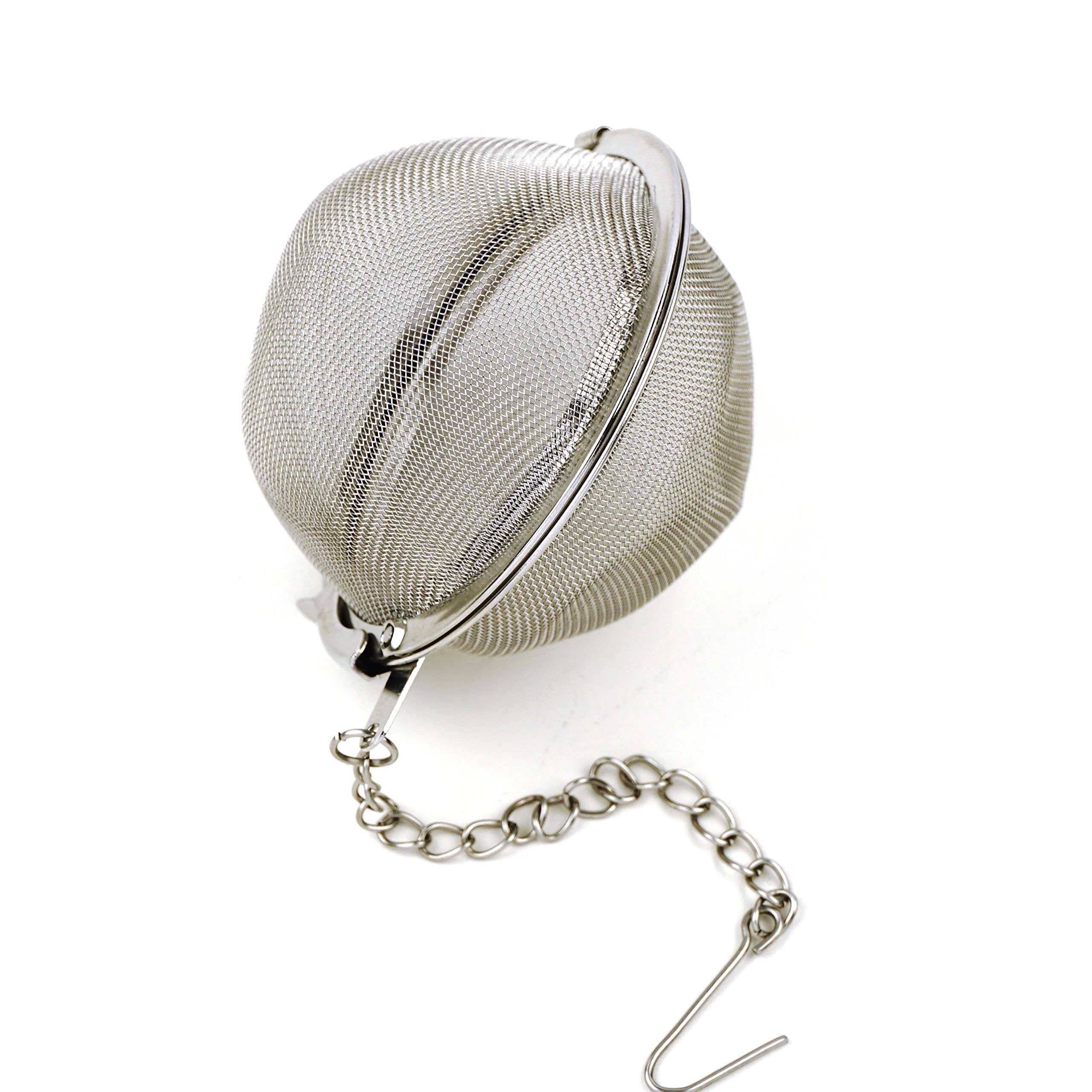 Rsvp International Endurance Collection Mesh Loose Leaf Tea Strainer/Infuser Ball, 18/8 Stainless Steel And Dishwasher Safe, 2''