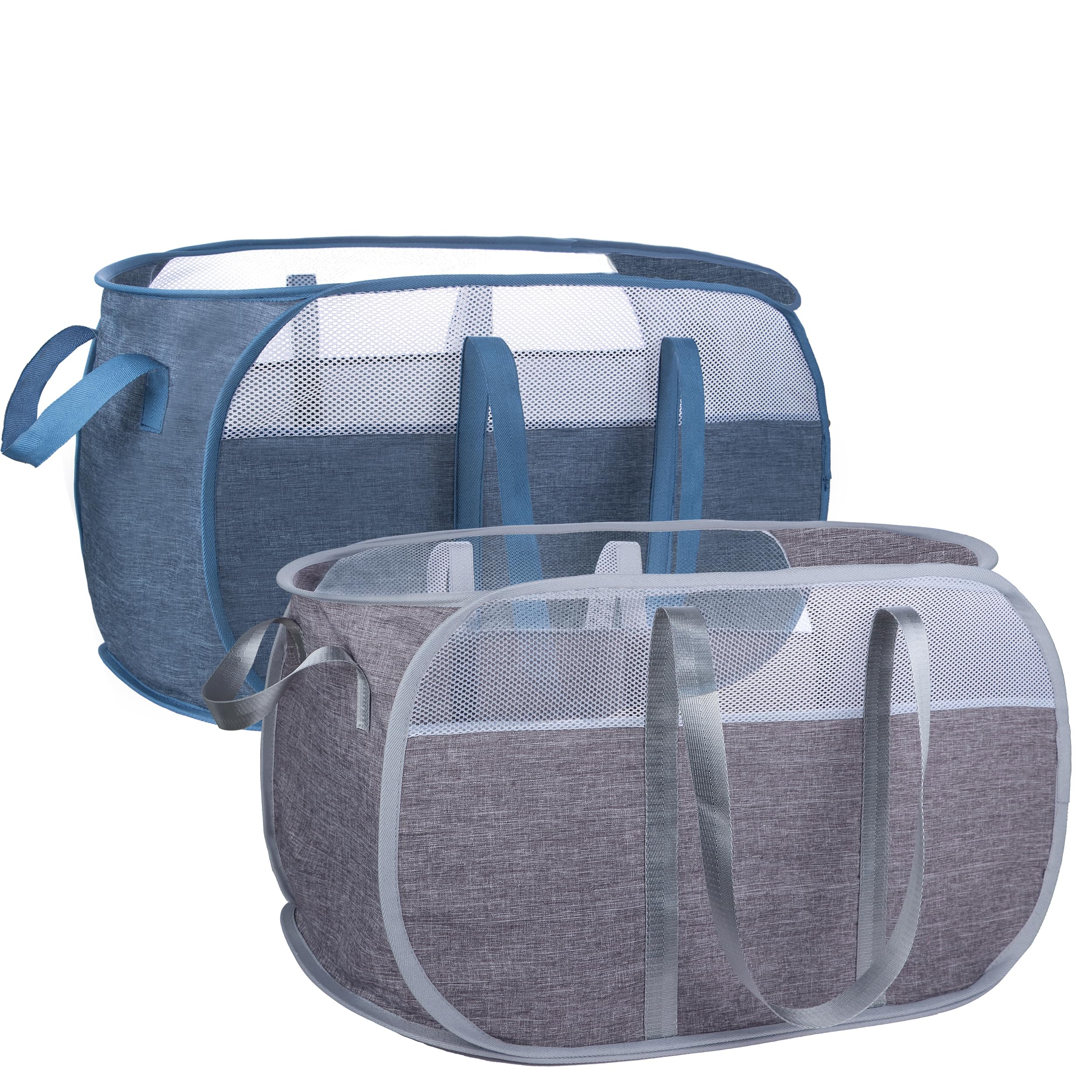 Pop Up Laundry Hamper,With Durable Handles Collapsible Laundry Basket,Easy To Open And Fold For College Dorm,Kids Room,Travel (B