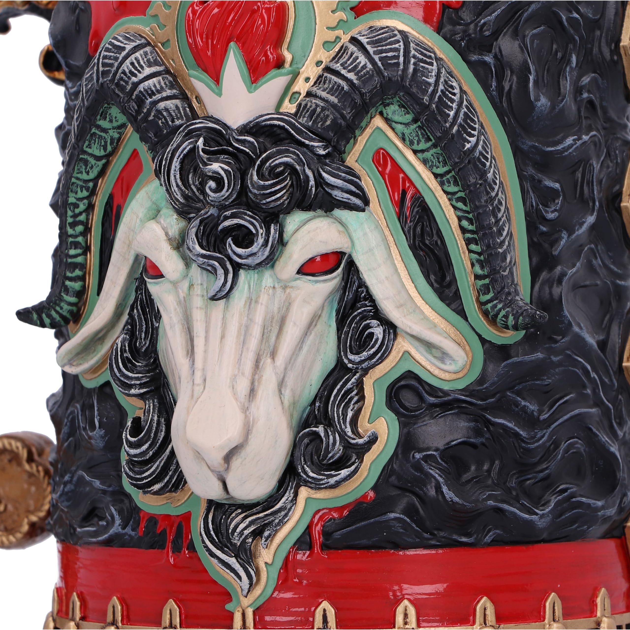 Nemesis Now Slayer Reign In Blood Tankard, Resin, Black/Red, Officially Licensed Slayer Band Merch, Removable Stainless Steel In