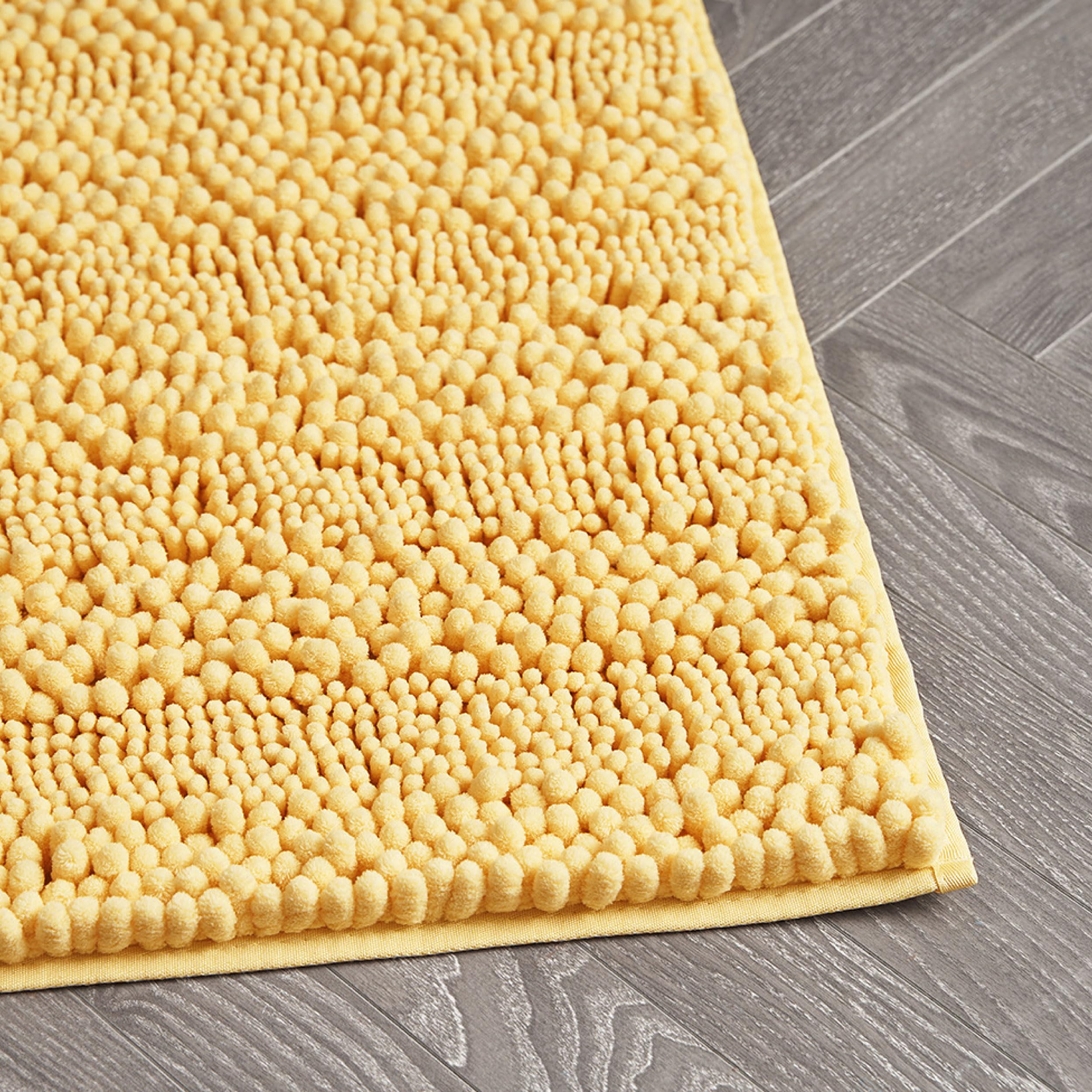 Laura Ashley - Astor Chenille Bath Mat | 100% Polyester | Premium Bathroom D  Cor | Machine Washable | Tpr Backing | Measures 20