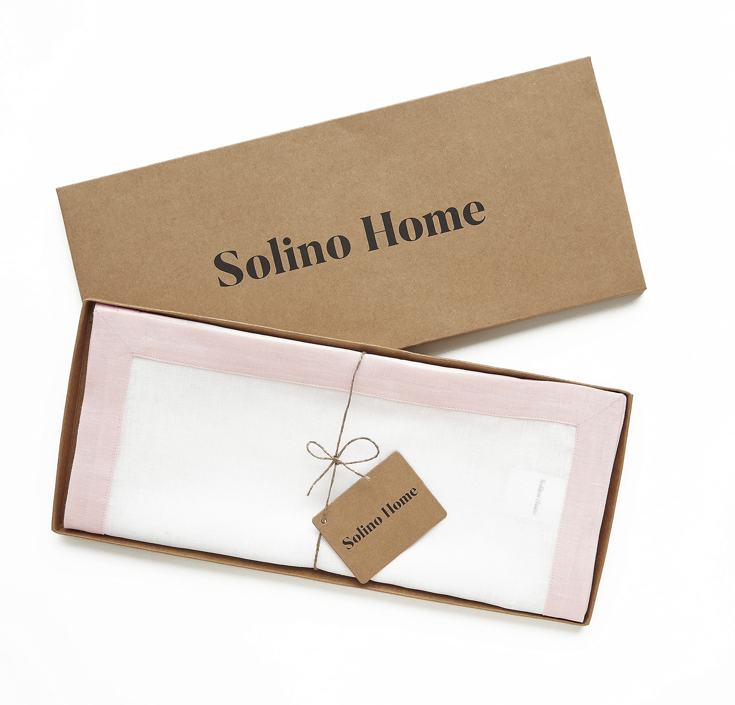 Solino Home Linen Classic Table Runner - 100% Pure Linen Table Runner 14 X 90 Inch Long -