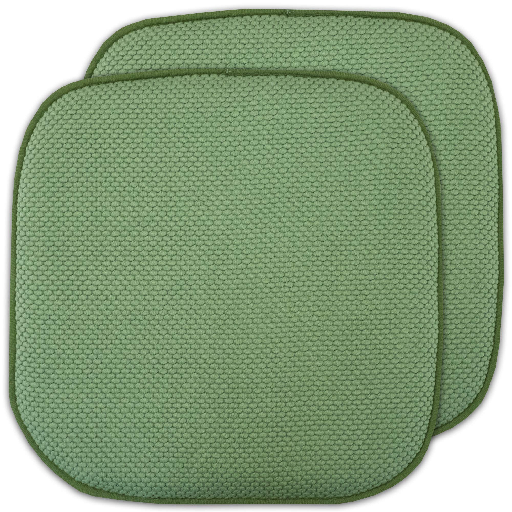 2 Pack Memory Foam Honeycomb Nonslip Back 16 X 16 Chair/Seat Cushion Pad