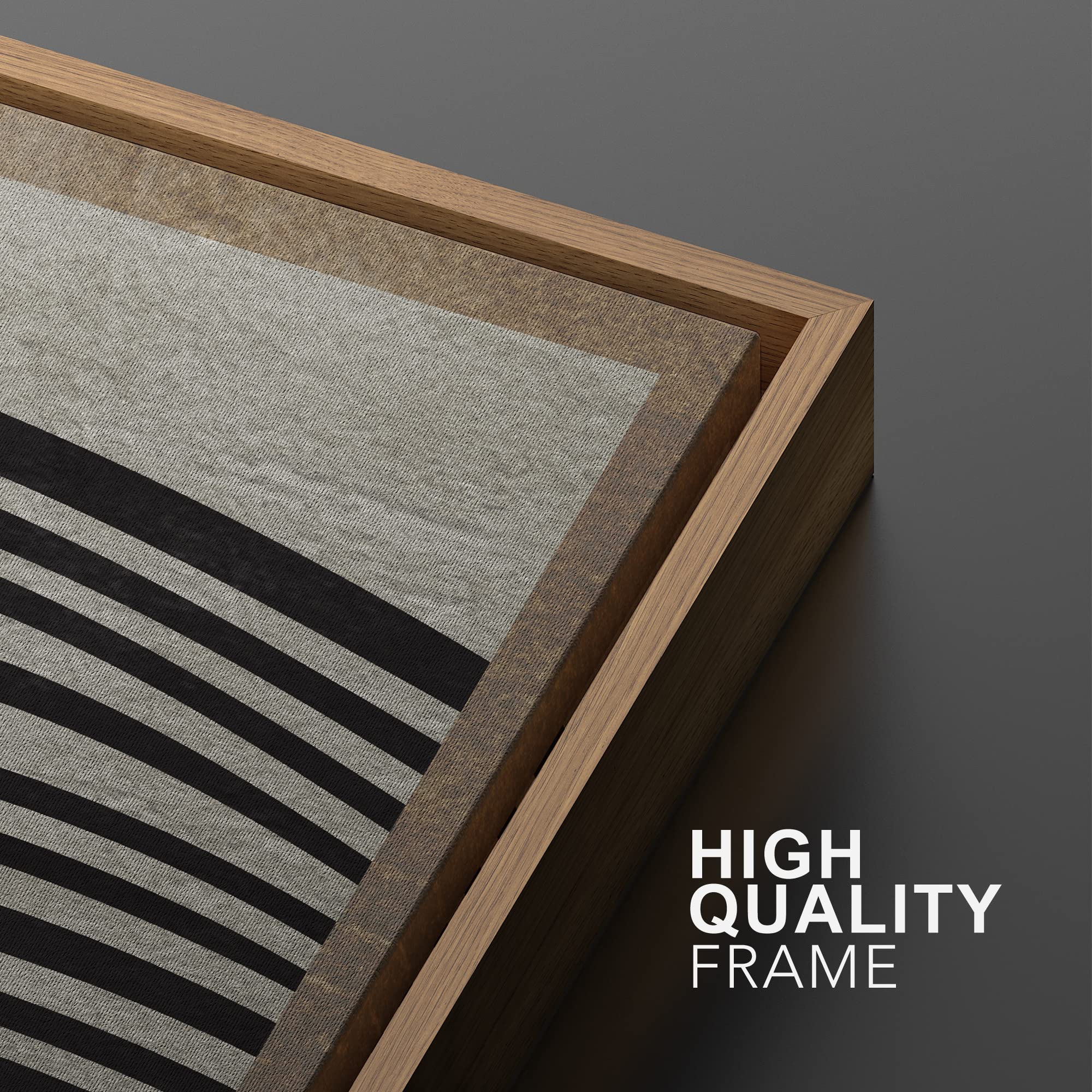 SIGNWIN Framed Canvas Print Wall Art Set Mid-Century Spiral Wave Collage Abstract Shapes Cozy Neutral Minimal Decorative Nordic Zen Bohemian for Living Room  Bedroom  Office - 16''x24''x2 Natural