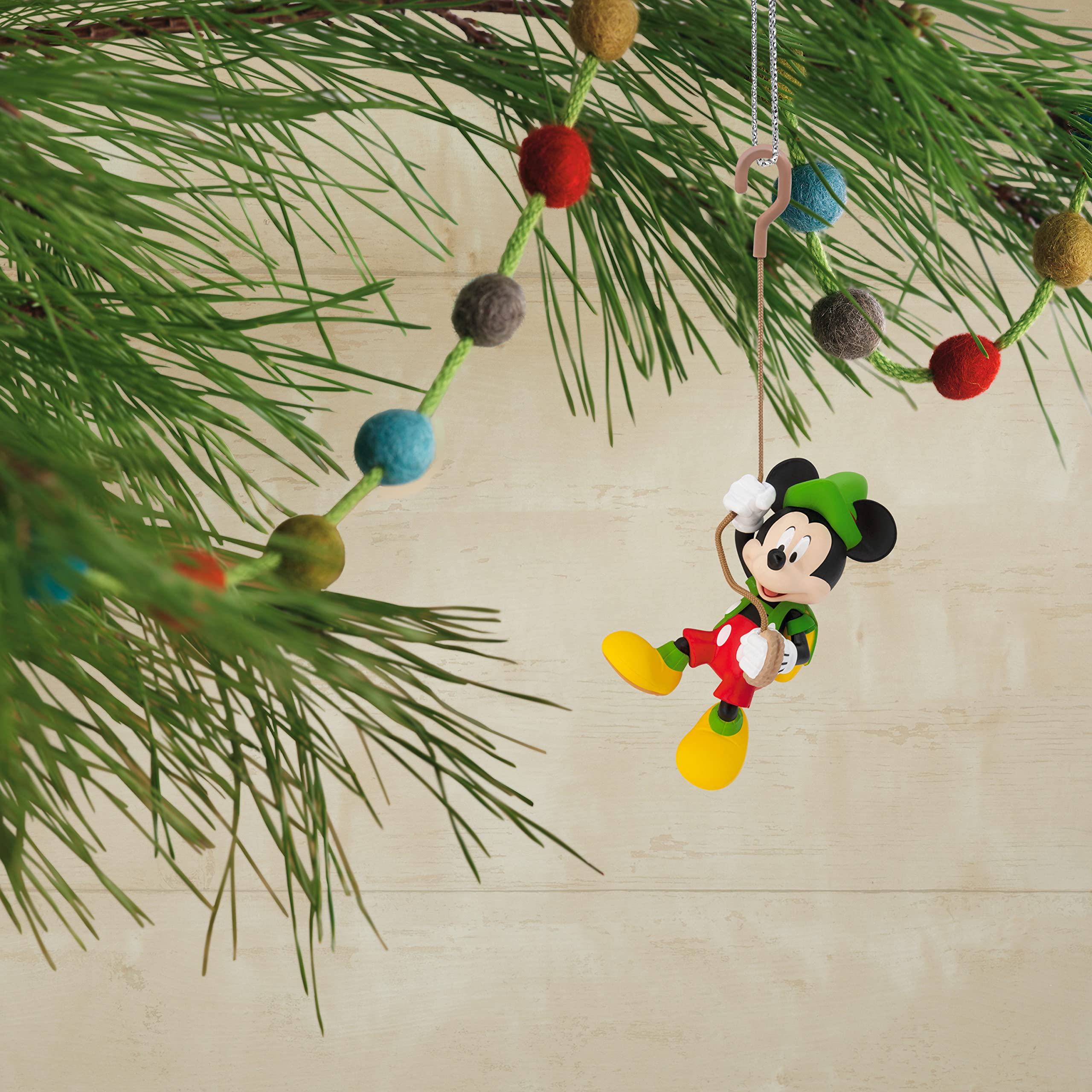 Hallmark Disney Mickey Mouse Swinging Mickey Christmas Ornament