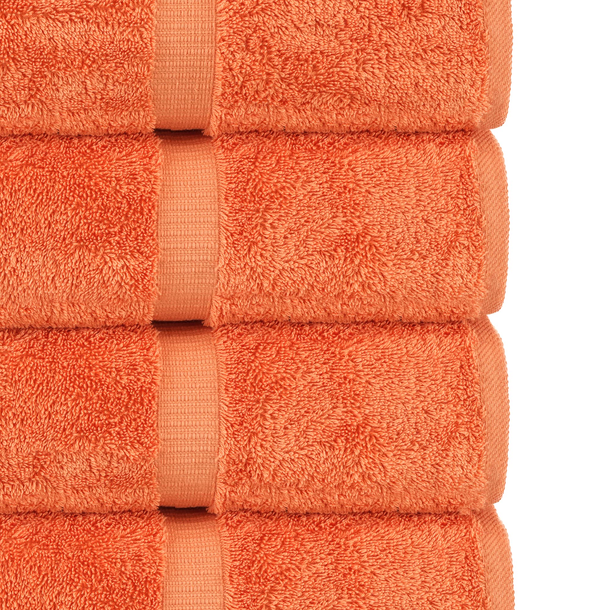 Chakir Turkish Linens  Hotel & Spa Quality 100% Cotton Premium Turkish Towels  Soft & Absorbent (4-Piece Bath Towels, Coral)