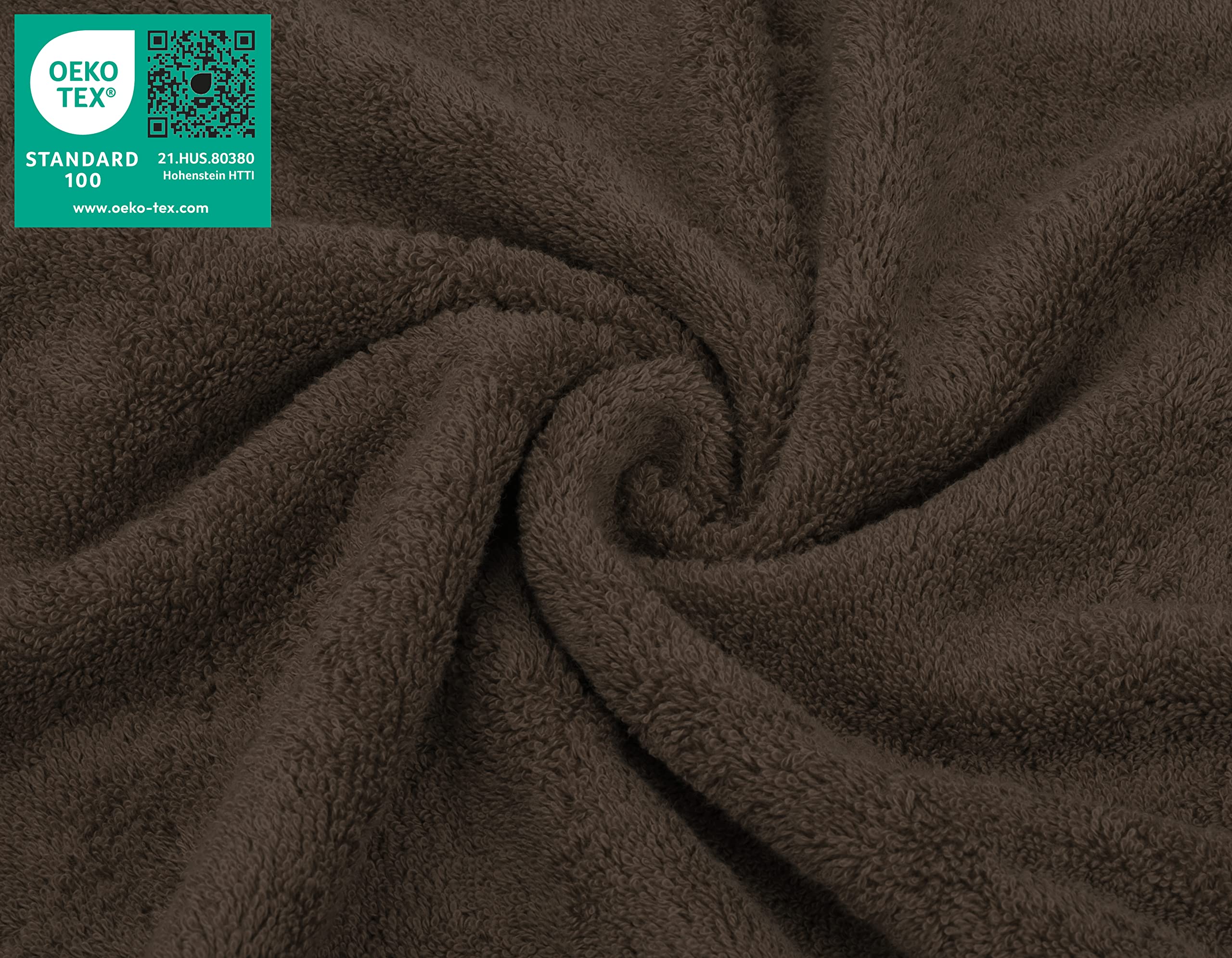 American Soft Linen Luxury Washcloths for Bathroom  100% Turkish Cotton Washcloth Set of 4  13x13 in Soft Washcloths for Body and Face  Baby Washcloths  Brown Washcloths