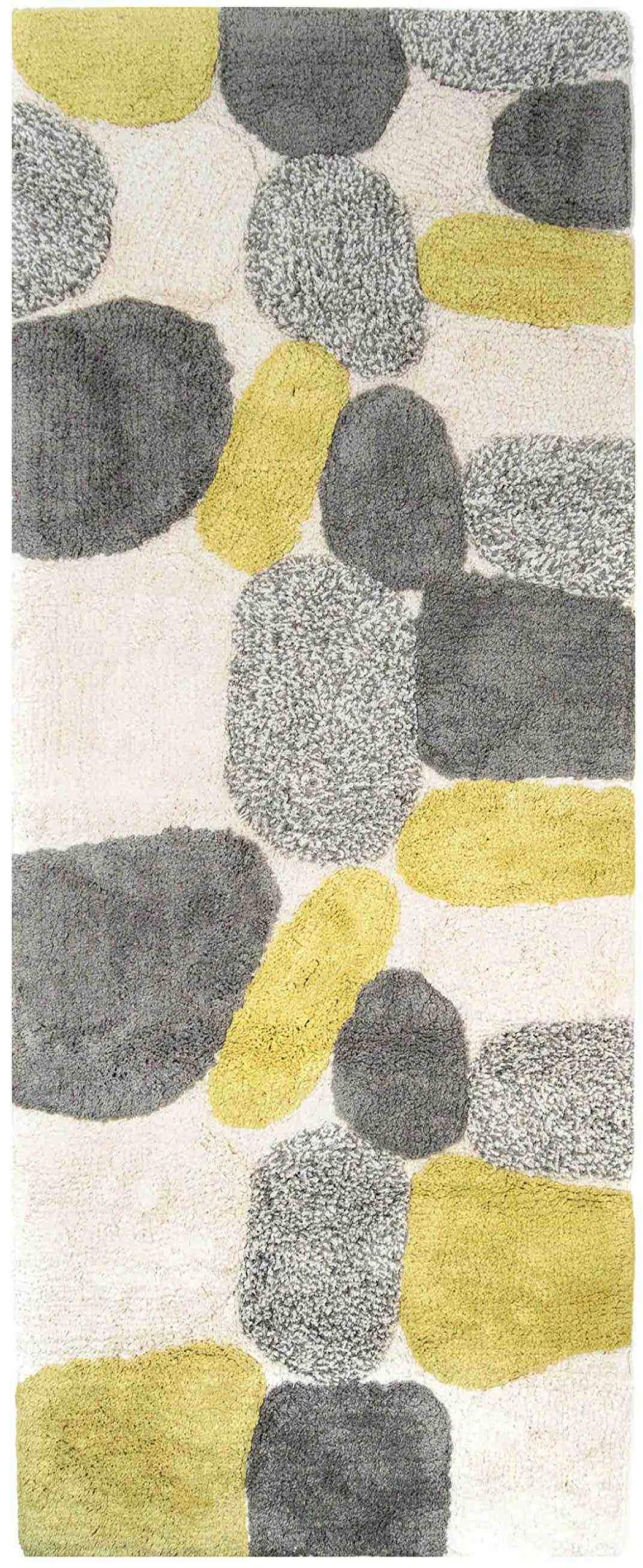 Chesapeake Yellow-Green Bath Runner, 24 X 60