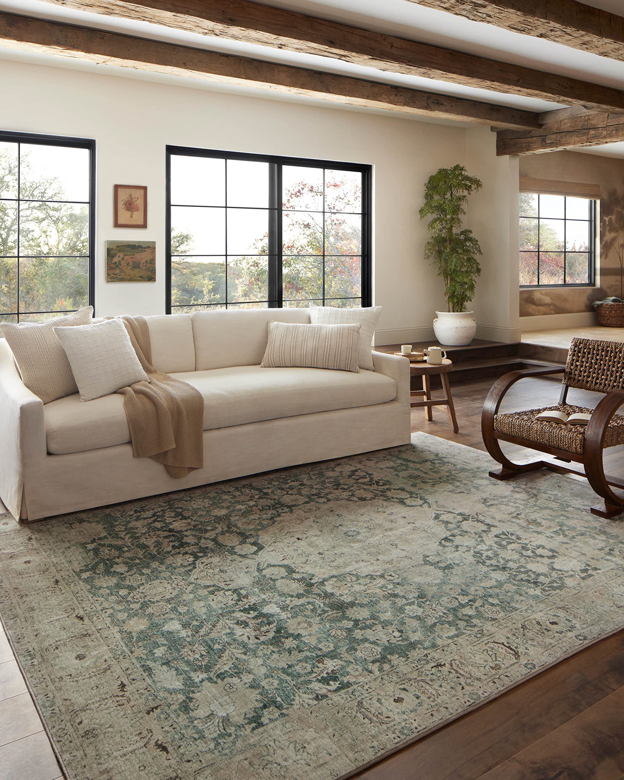 Loloi Magnolia Home by Joanna Gaines x Sinclair Jade/Sand 2-0 x 5-0 Accent Rug