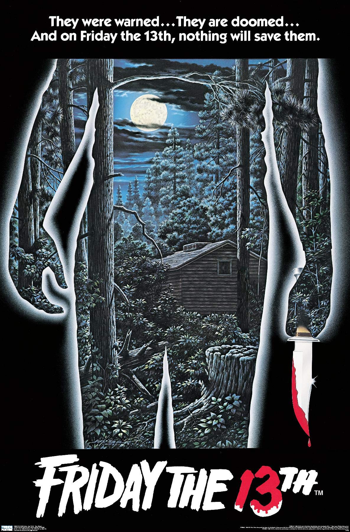 Trends International 24X36 Friday The 13Th - One Sheet Wall Poster, 24'' X 36'', Premium Unframed Version