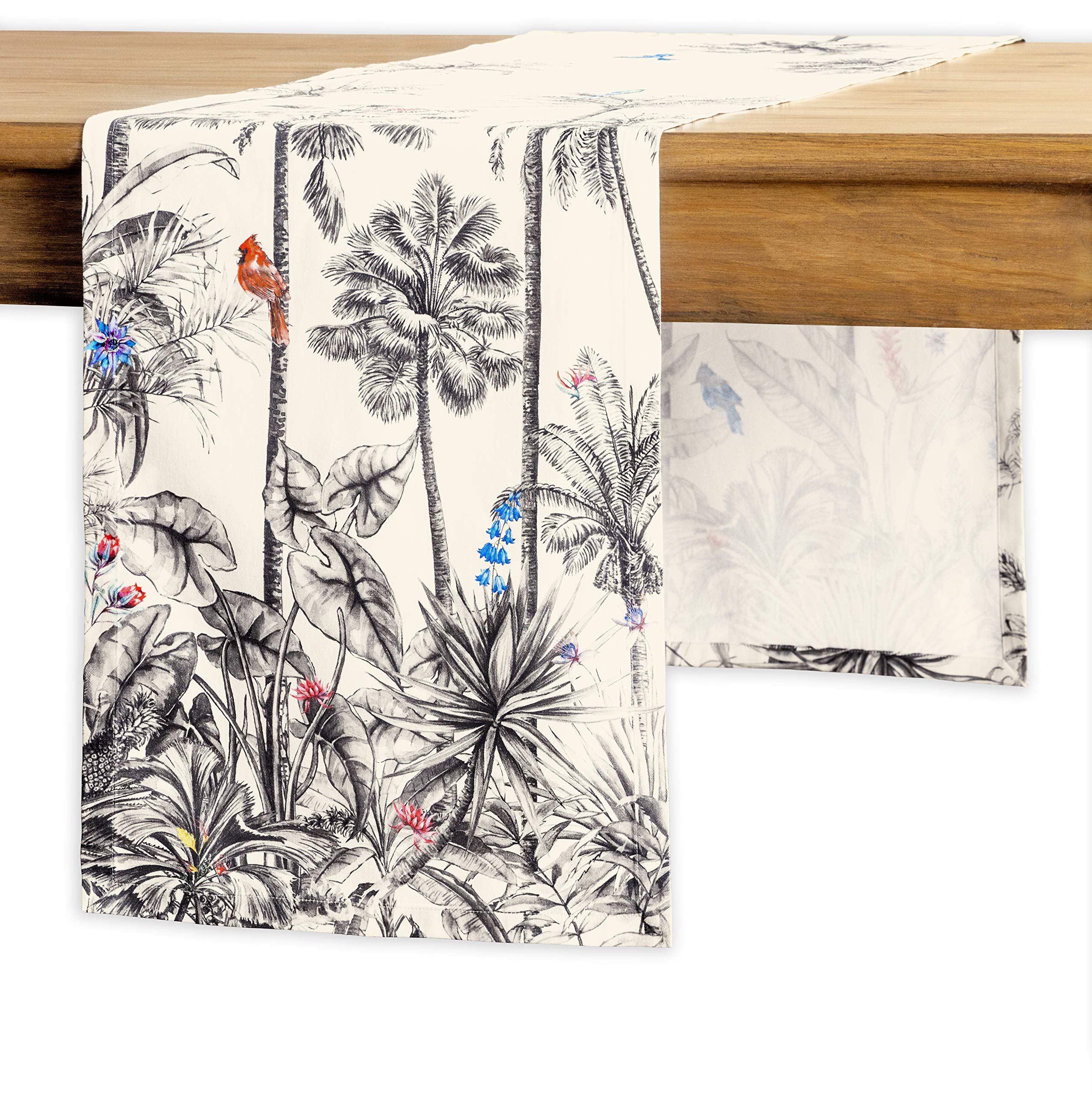 Maison D' Hermine Tablerunners 100% Cotton Table Runner Decorative Table Cover For Home, Kitchen, Dining, Parties & Camping, Ama