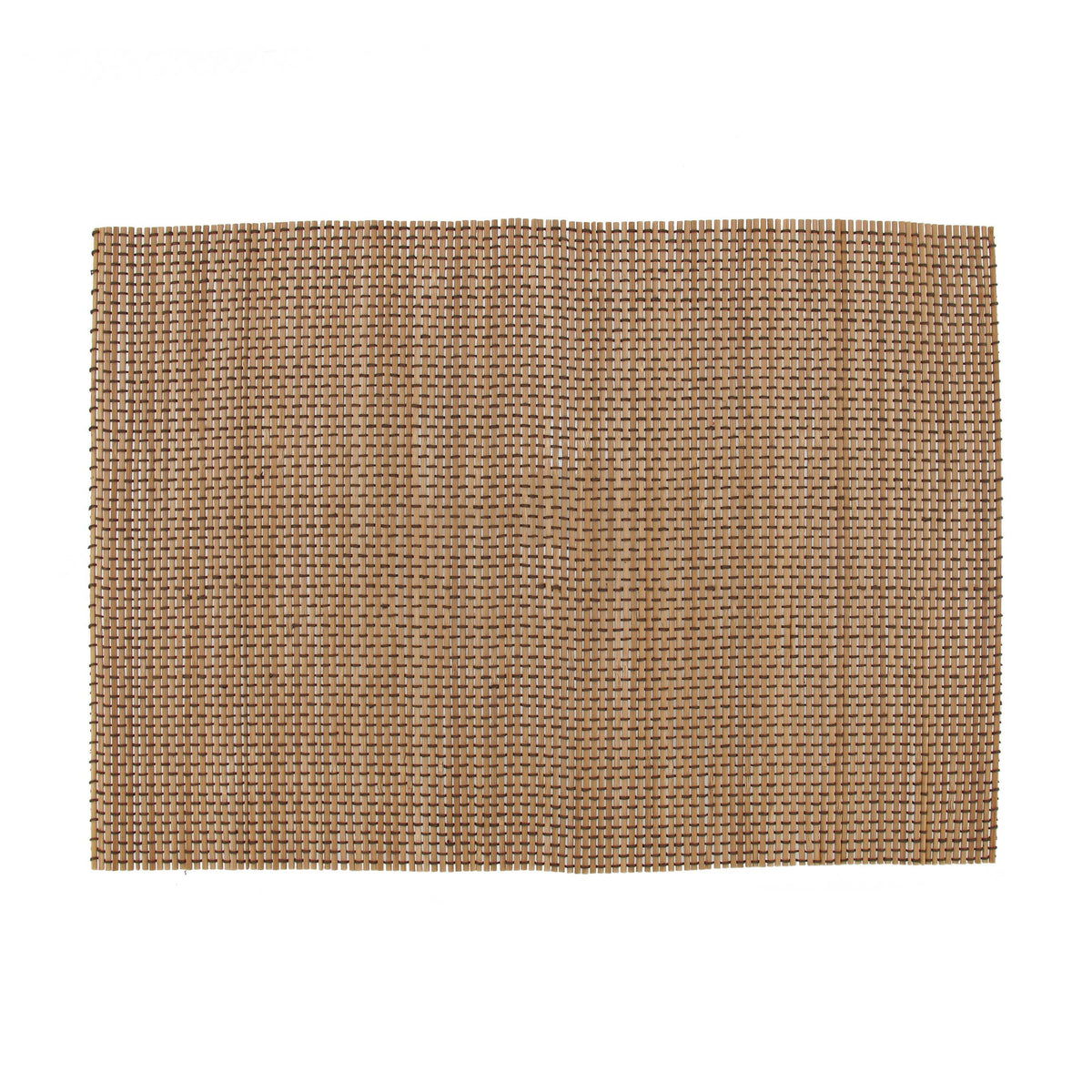 Bamboomn Bamboo Placemat/Sushi Rolling Mat - 18.5'' X 13'' - Brown With String, 4 Pcs