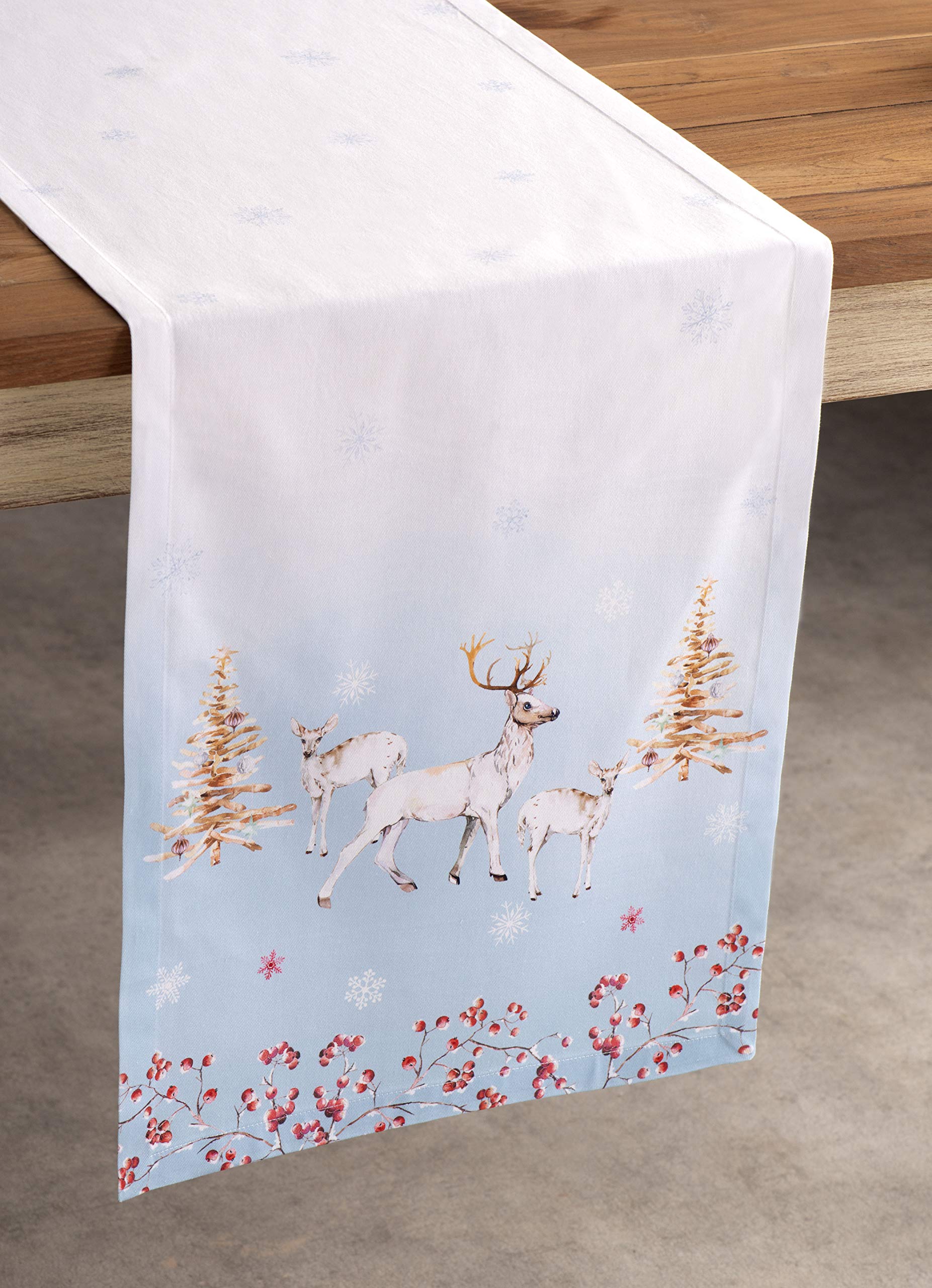 Maison D' Hermine Table Runners 100% Cotton 14.50Inch X 90Inch Tablerunner, Decorative Table Runner, Dining & Camping, Fairytale