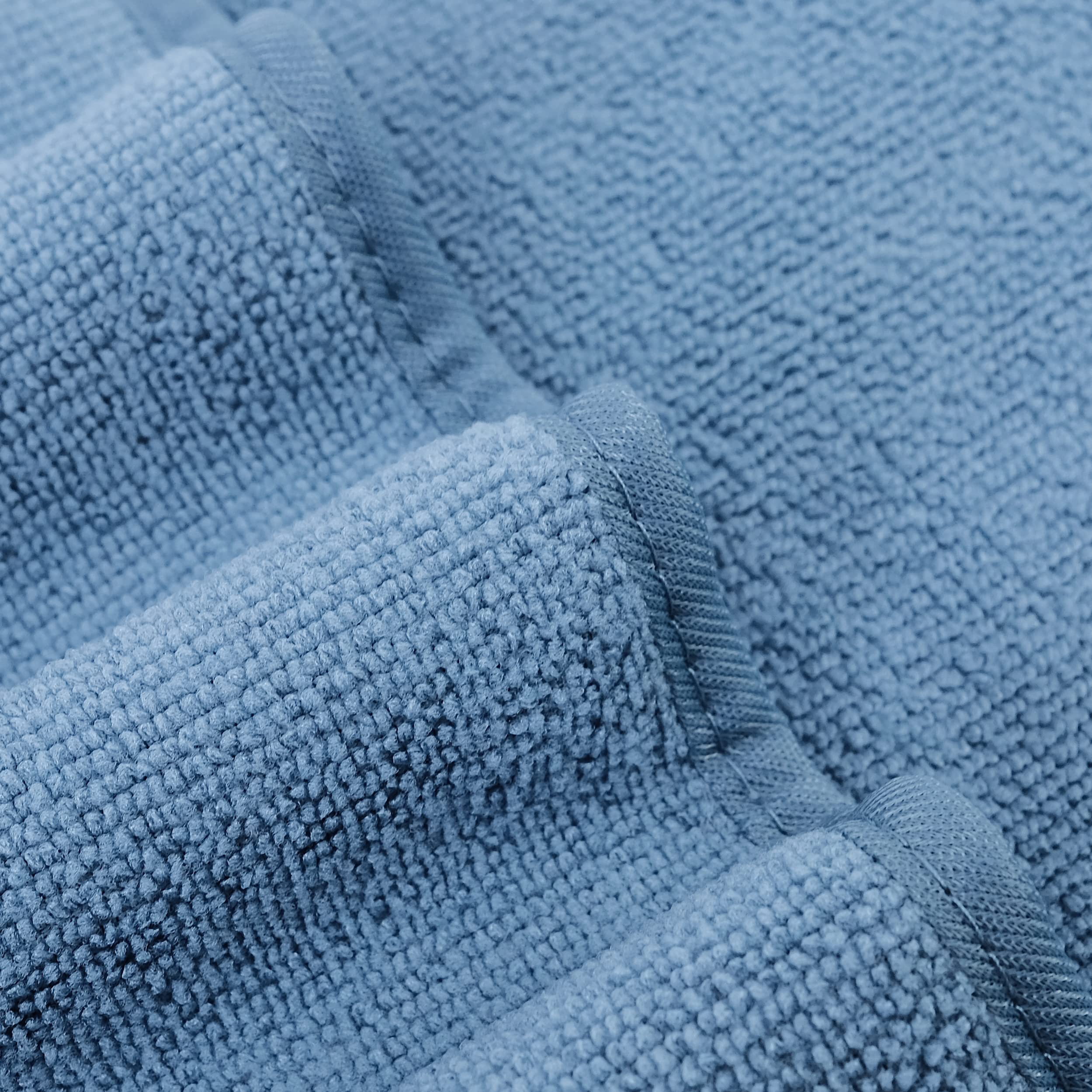 Polyte Quick Dry Lint Free Microfiber Hand Towel, 16 X 30 In, Set Of 4 (Blue)