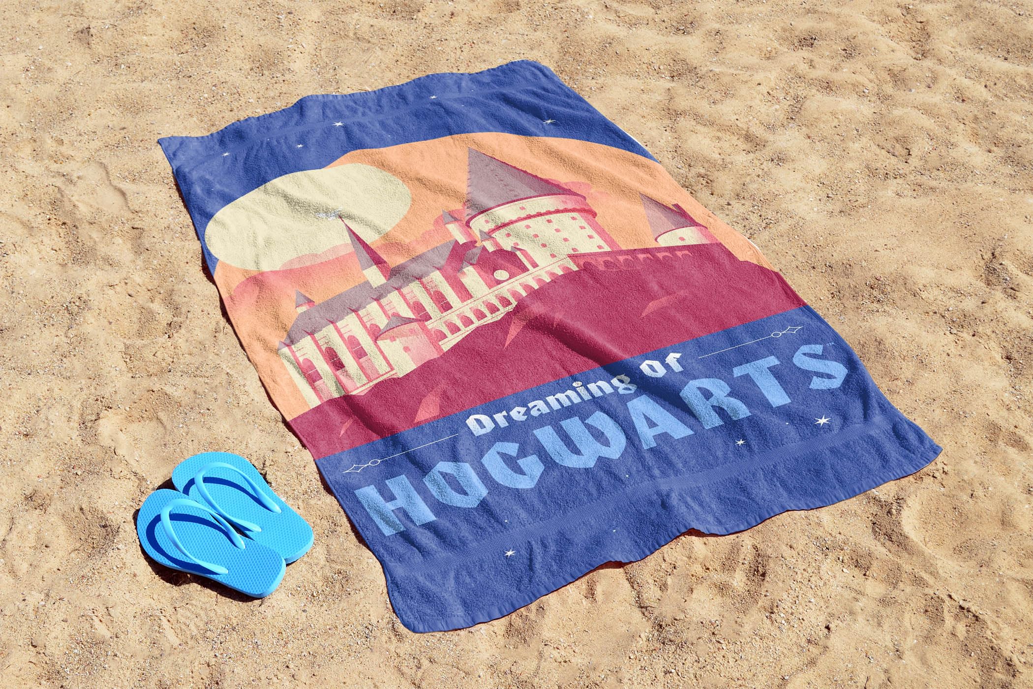 Jay Franco Harry Potter Hogwarts Castle Kids Bath Pool Beach Towel - Super Soft & Absorbent 100% Cotton Towel  Measures 28 x 58