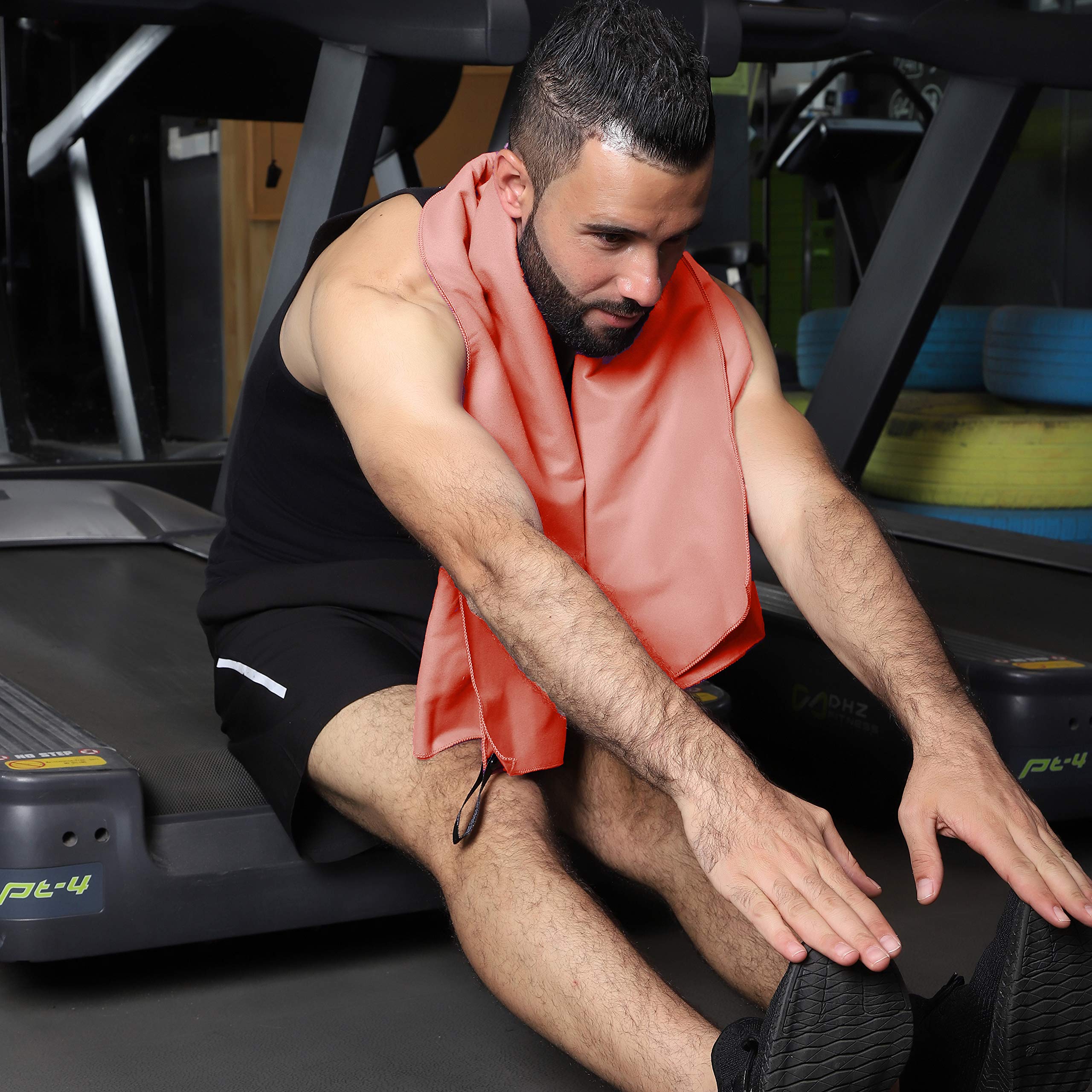 Rainleaf Microfiber Towel Brick Red 40 X 72 Inches