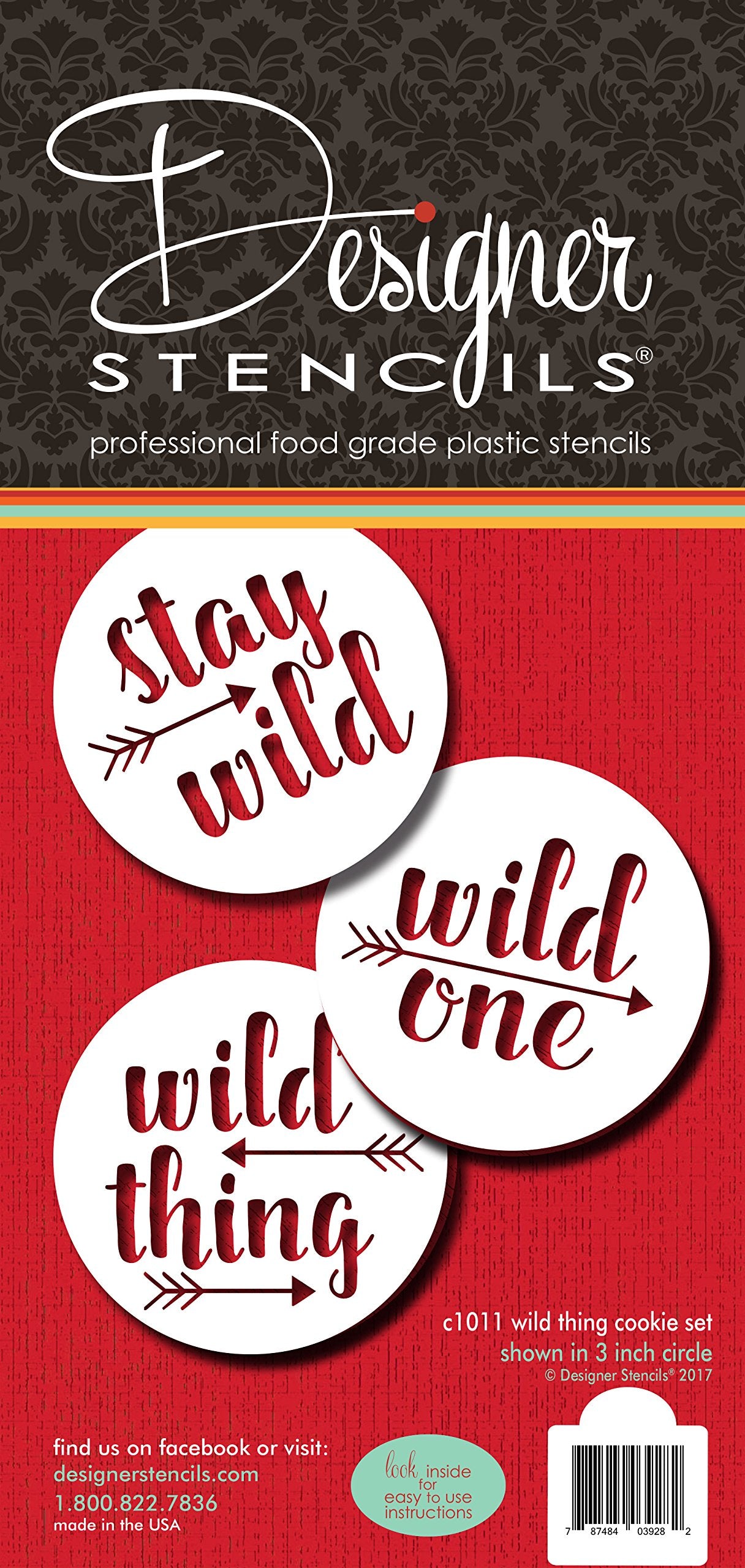 Wild Thing Cookie Stencil Set C1011 By Designer Stencils