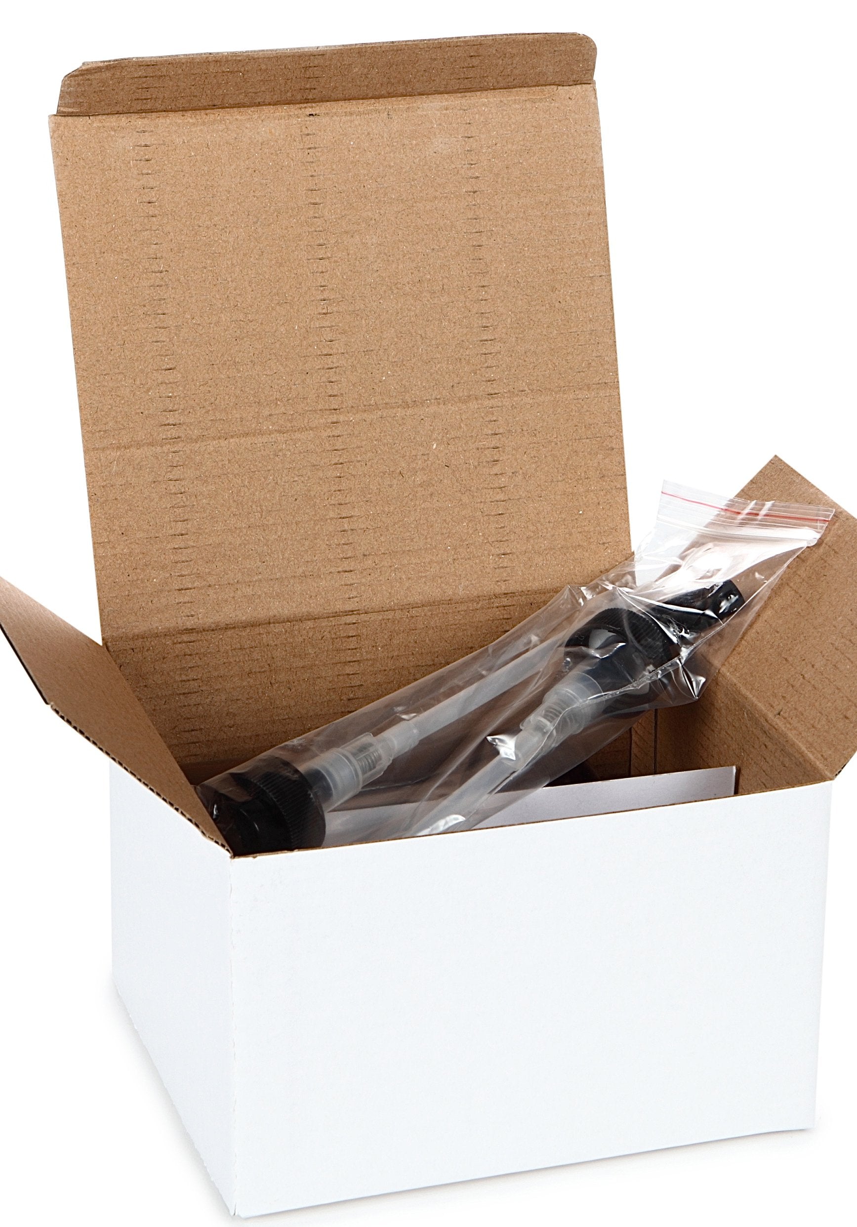 Vivaplex, 2, Large, 16 Oz, Empty, Amber Glass Bottles With Black Lotion Pumps