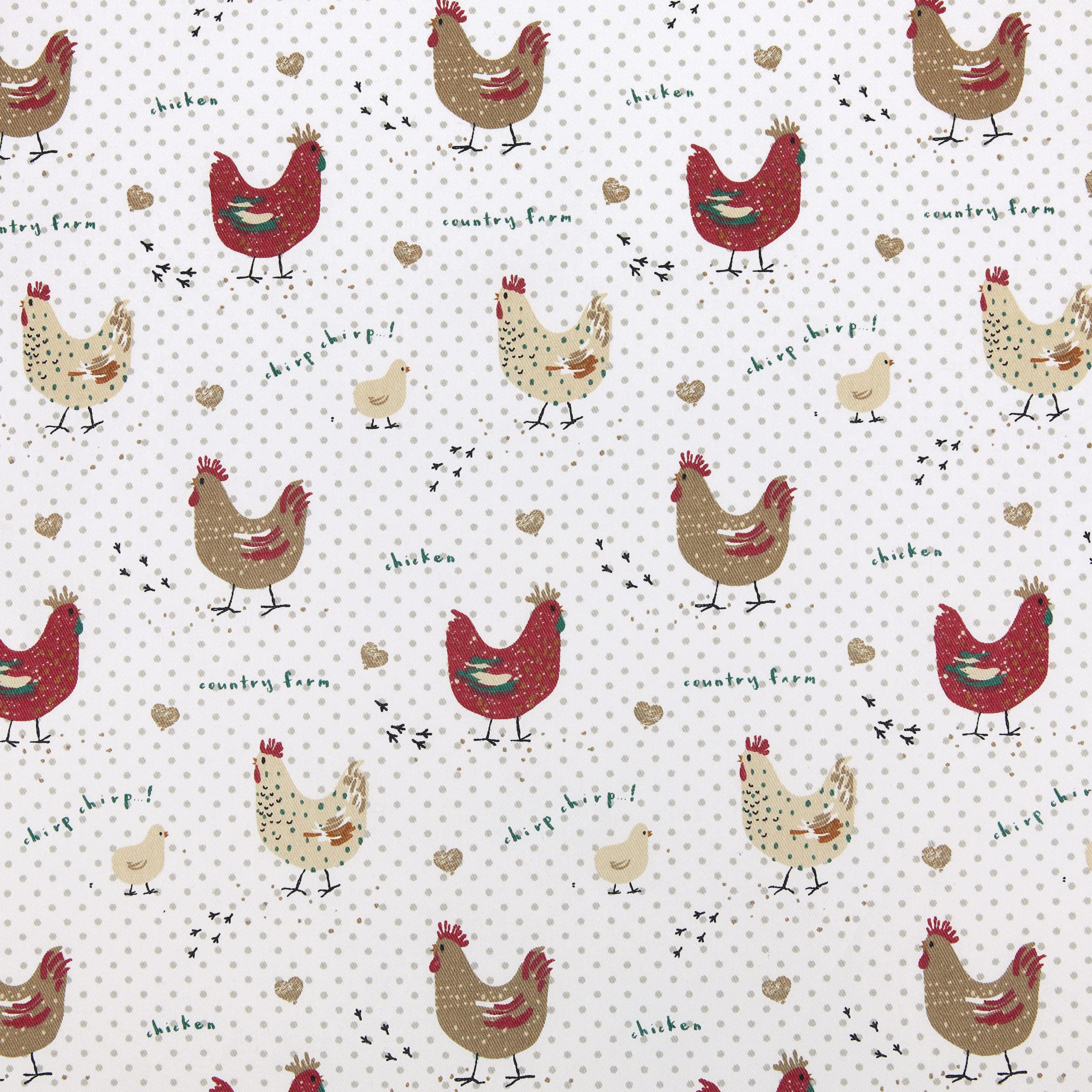 Cackleberry Home Farmhouse Chicken Kitchen Towels 100% Cotton, Set Of 3