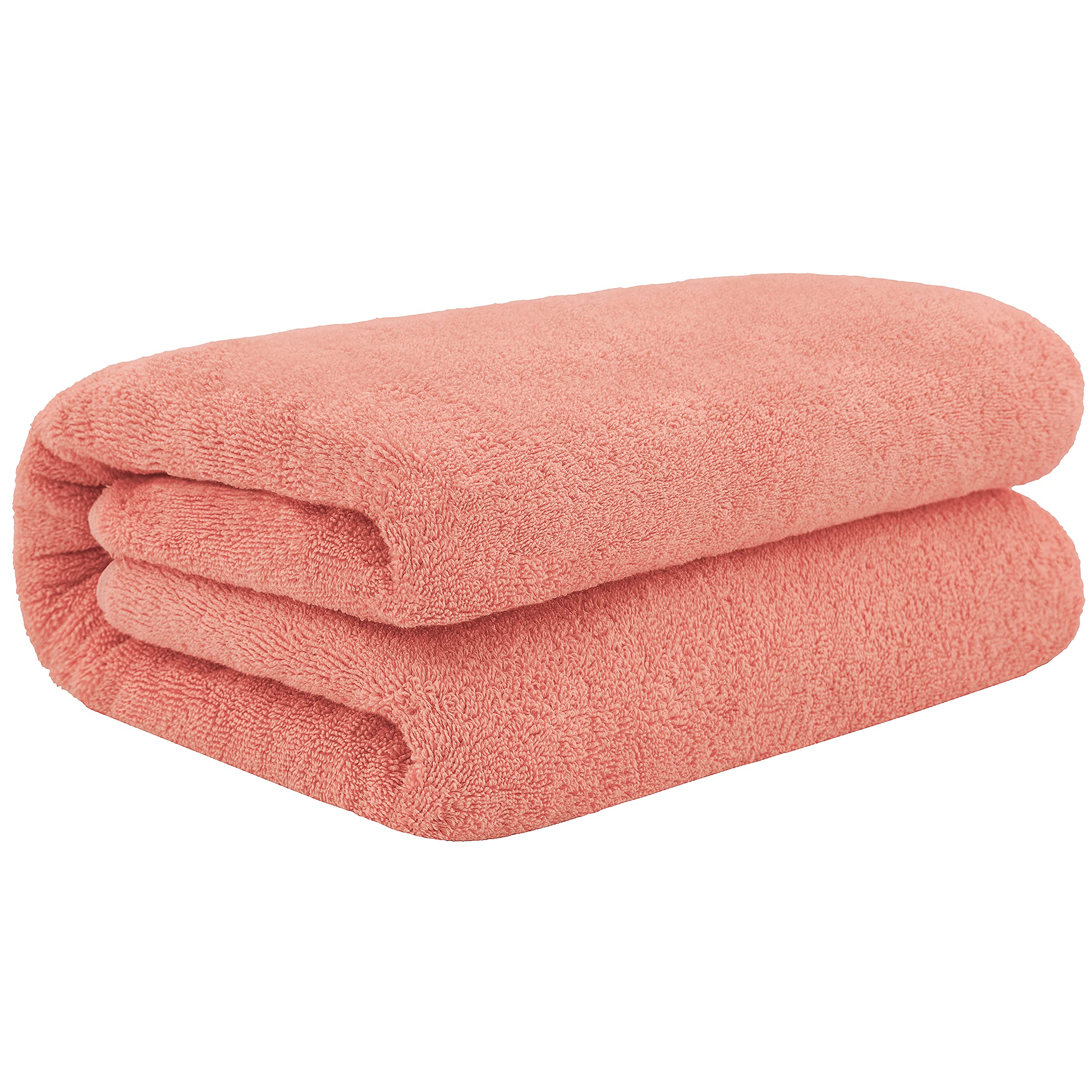 Cotton Paradise Oversized Bath Sheet  100% Cotton 40x80 Clearance Bath Towel Sheet  Jumbo Large Bath Towel for Bathroom  Coral Bath Sheet