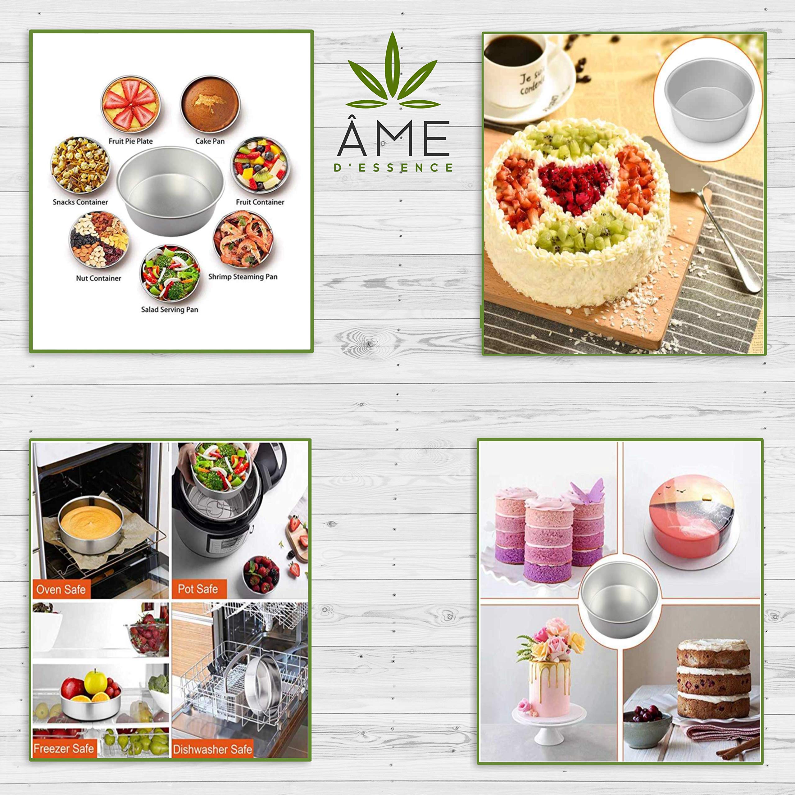 Ame D'Essence (1-Pc) Aluminum Cake Pans Layer Round Cake Pan Durable Commercial Grade 14'' Dia X 2''
