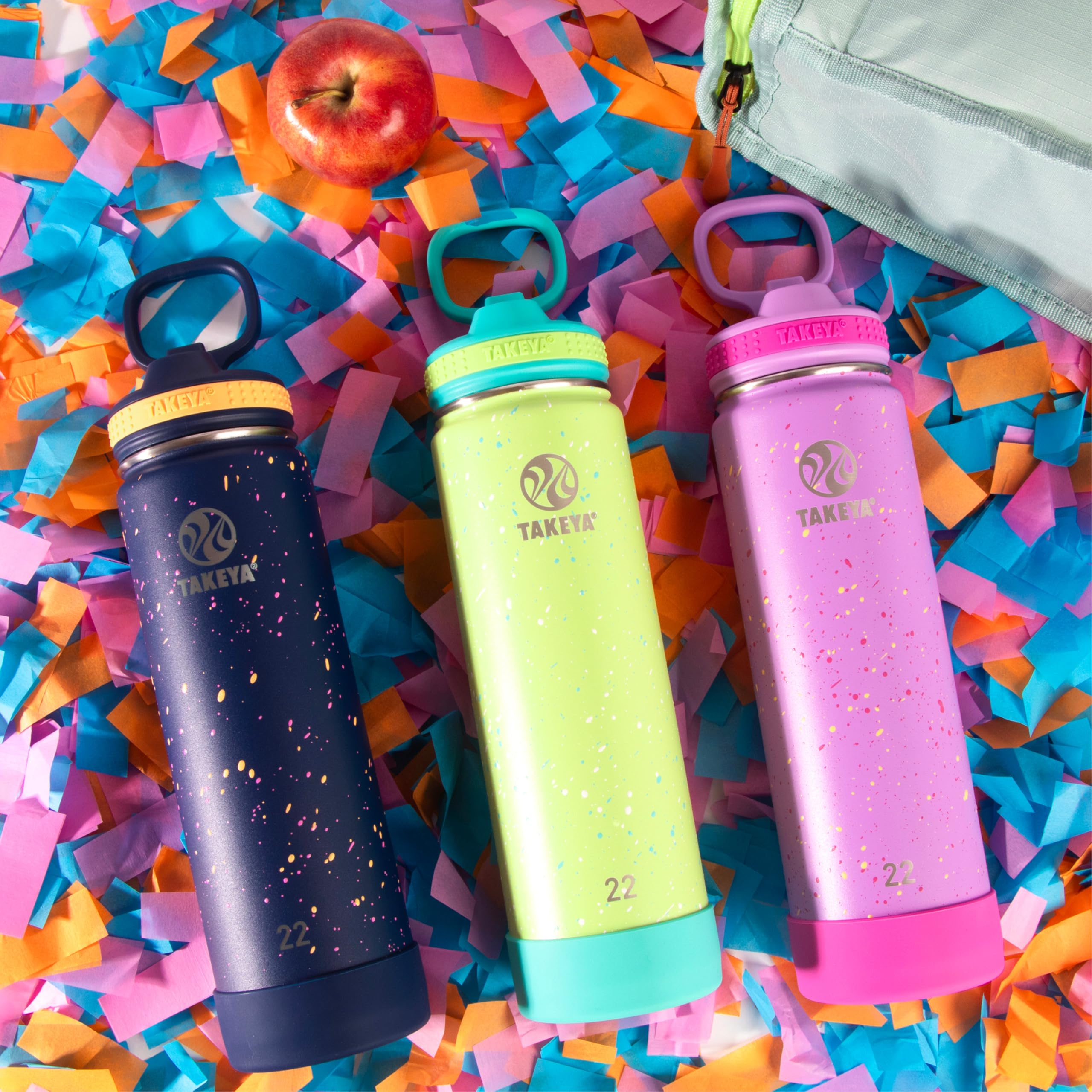 Takeya Actives Water Bottle With Straw Lid - Bottle With Double Stainless Steel Insulation - Dishwasher Safe & Bpa-Free - Bottle