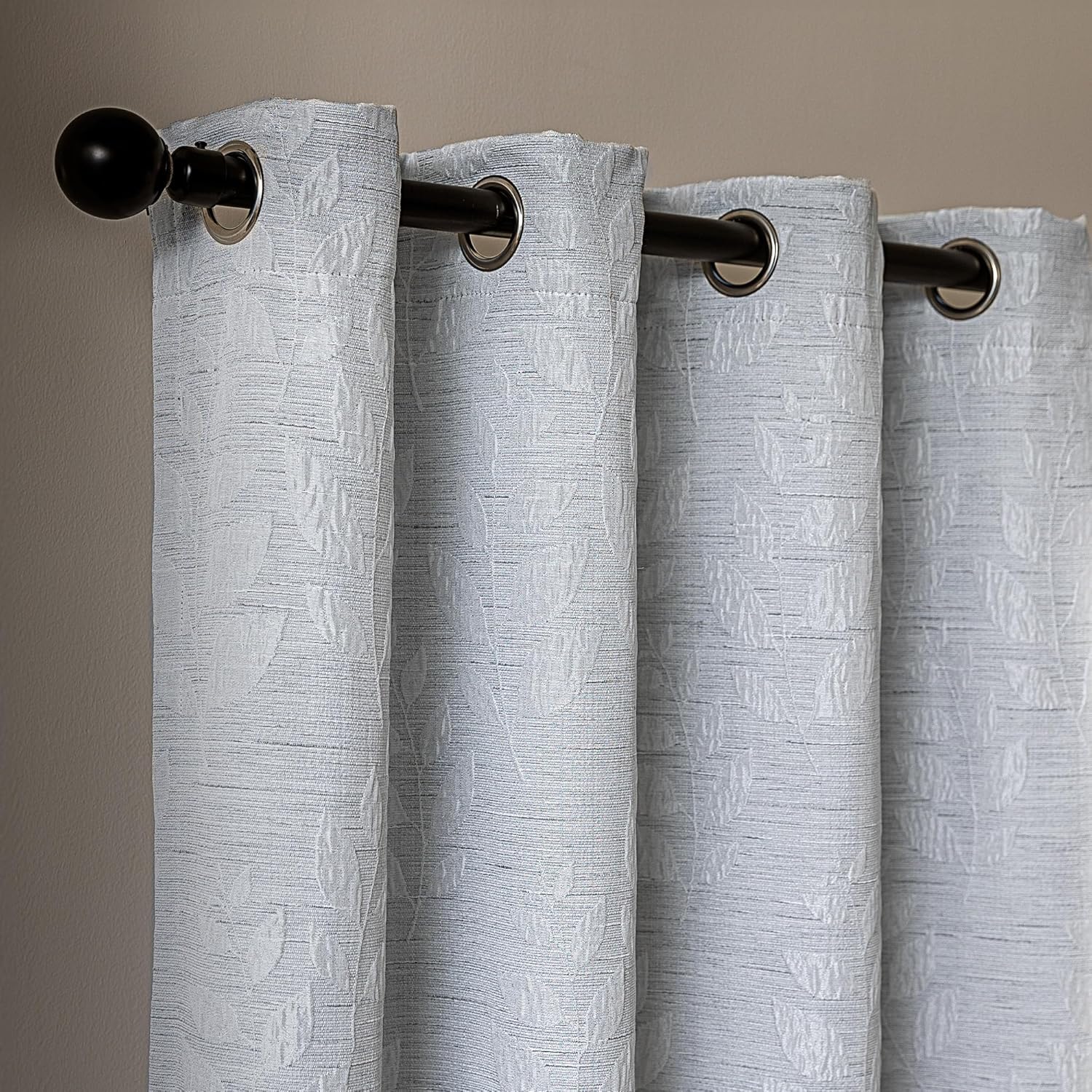 Jacquard Washble Thermal Blackout Curtains for Living Room & Bedroom