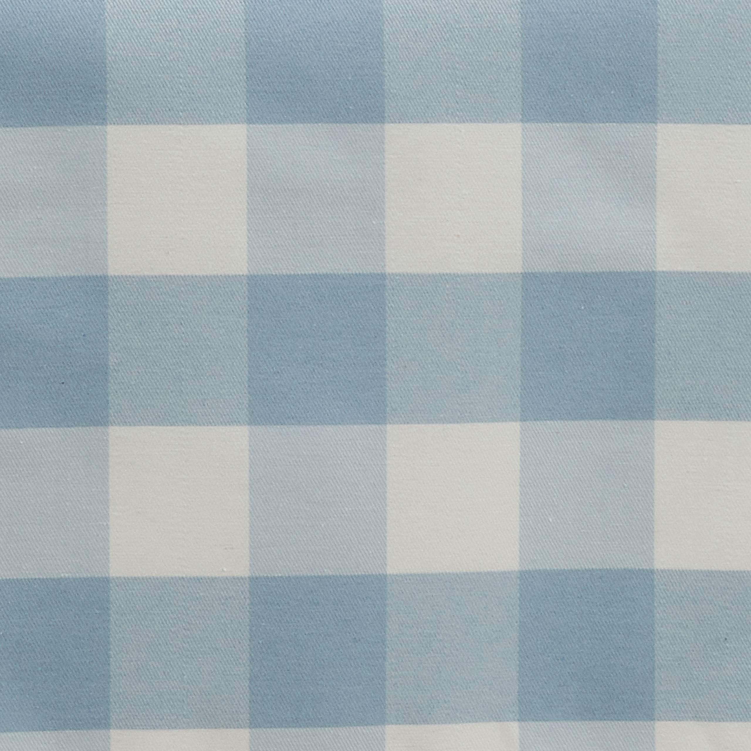 Saro Lifestyle Cotton Blend Buffalo Plaid Tablecloth, 70'', Blue