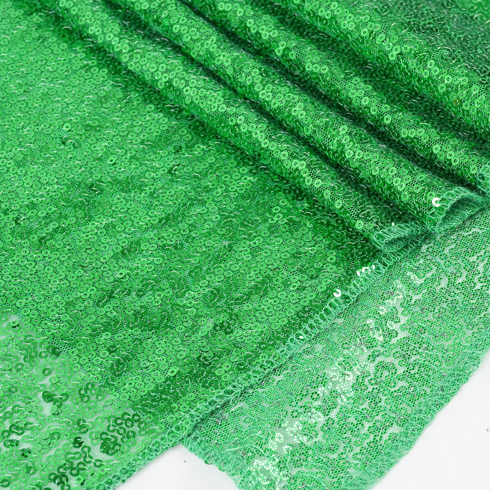 Partydelight Green Sequin Tablecloth 50X80 Inch Rectangle Tablecloth Glitter Tablecloth For Party Baby Shower Christmas Decorati