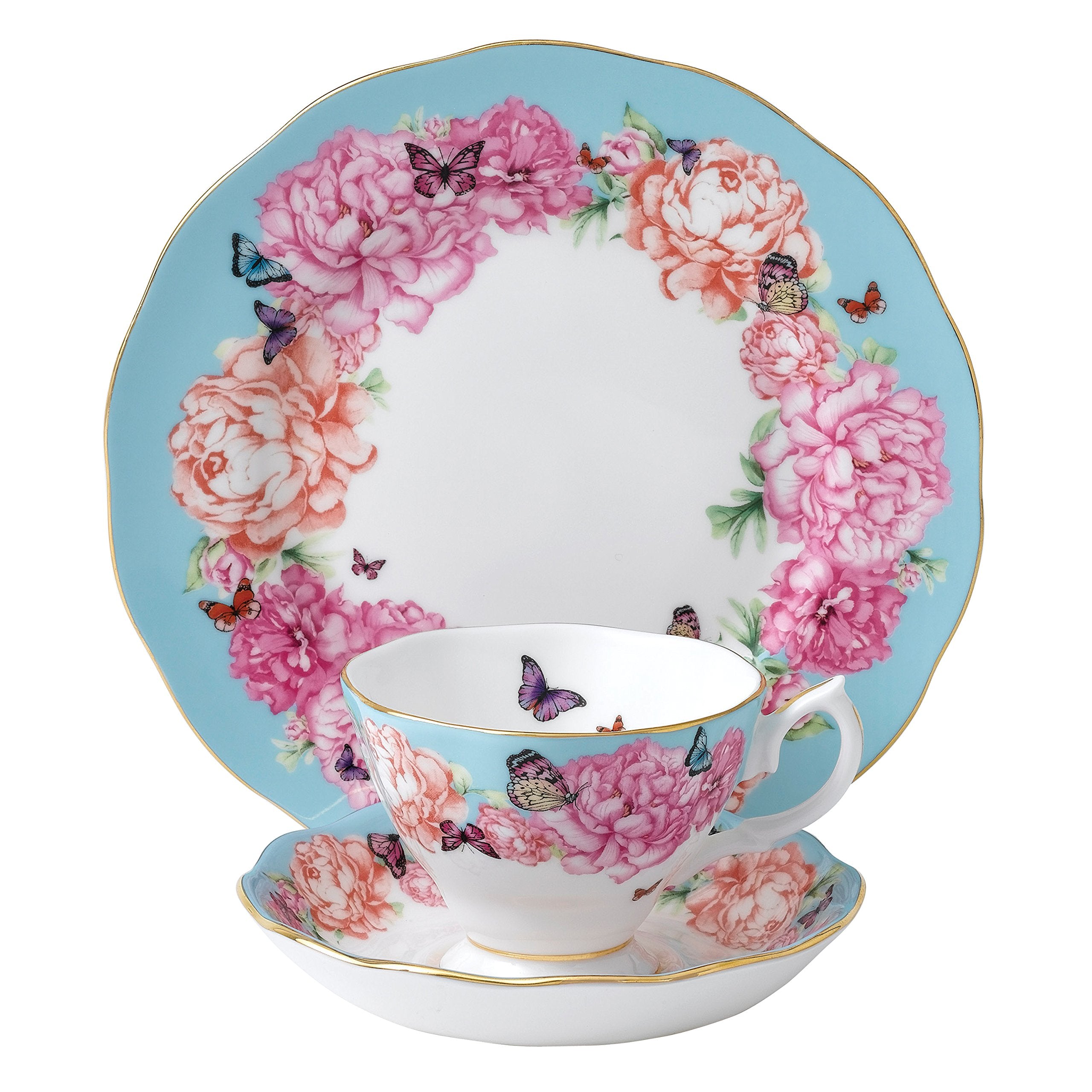 Miranda Kerr For Royal Albert Devotion 3-Piece Set (Teacup, Saucer & Plate 8)