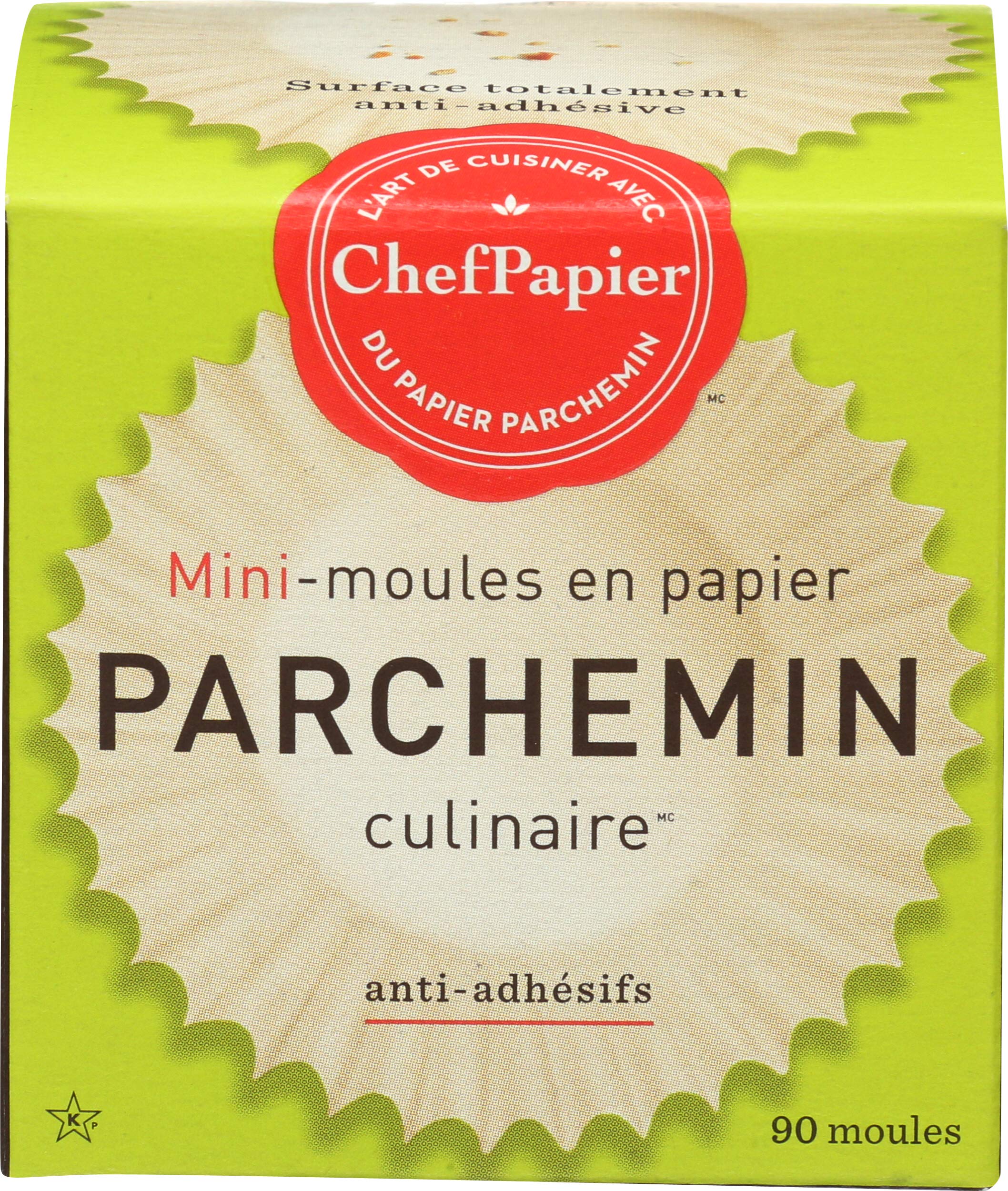 PaperChef Natural Release Coated Parchment Baking Cups (90Cups Mini)
