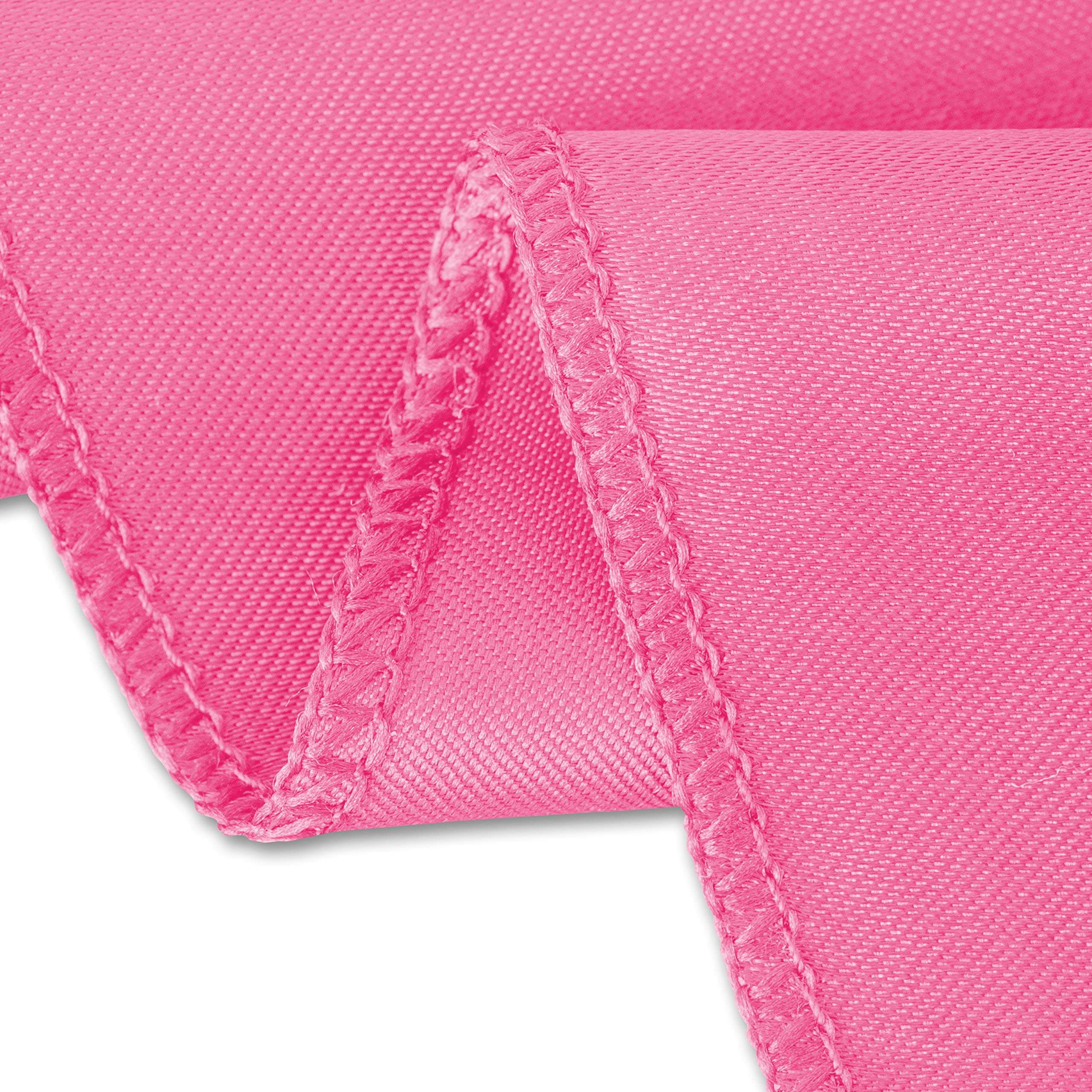 Linentablecloth 60 X 102-Inch Rectangular Satin Tablecloth Fuchsia