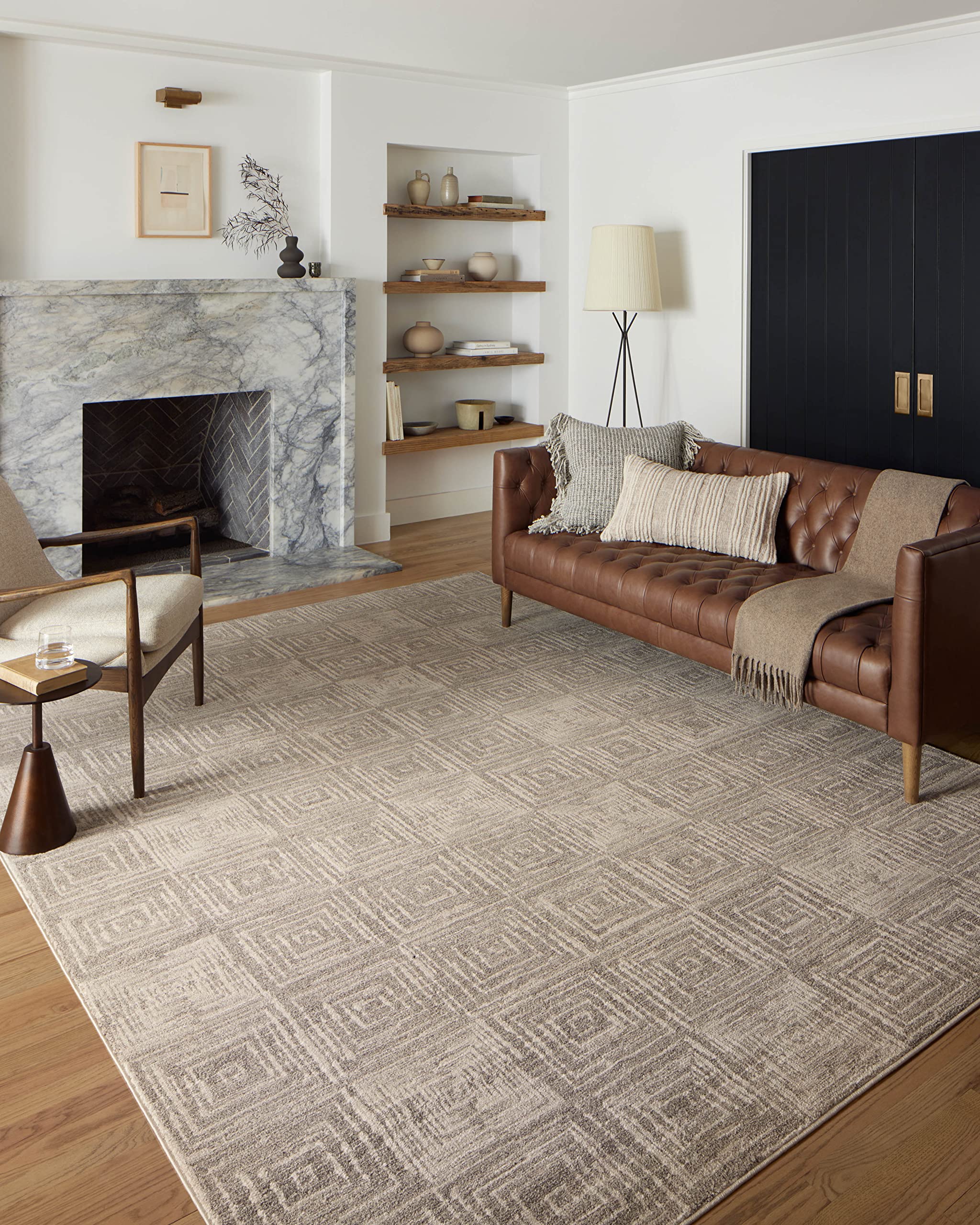 Loloi Darby Collection DAR-05 Beige/Grey 2-7 x 10-0 Runner Rug