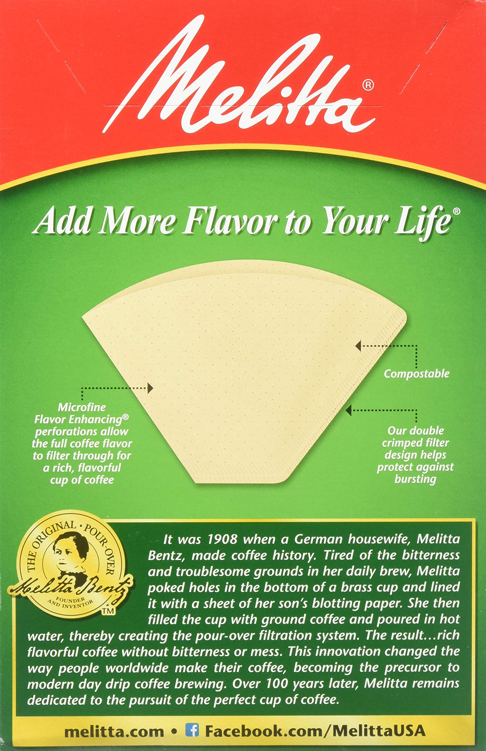 Melitta Cone Coffee Filters  Natural Brown #4  300 Count (Pack Of 3)