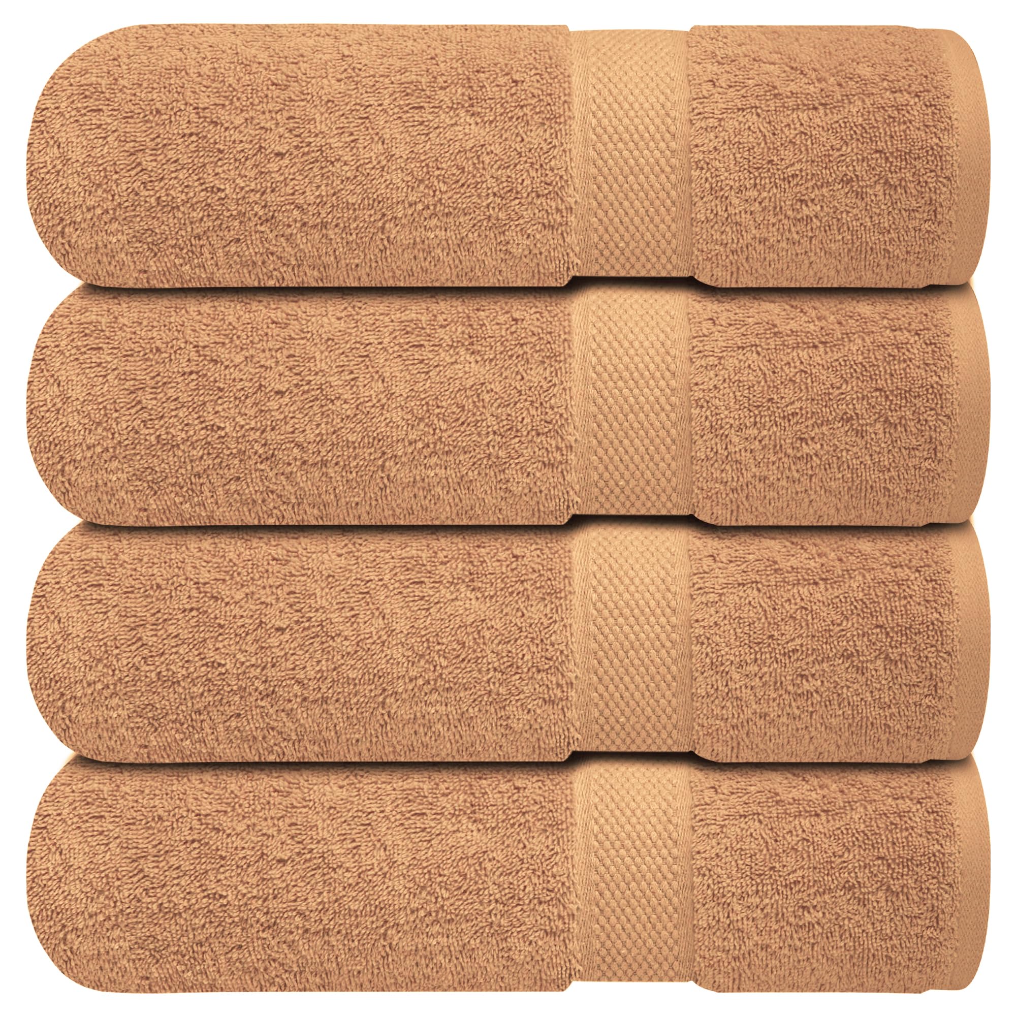 Infinitee Xclusives Premium Bath Towels For Bathroom Set Of 4 (27X54 Inches), 100% Soft Ring-Spun Cotton Bathroom Towels (Cosmic