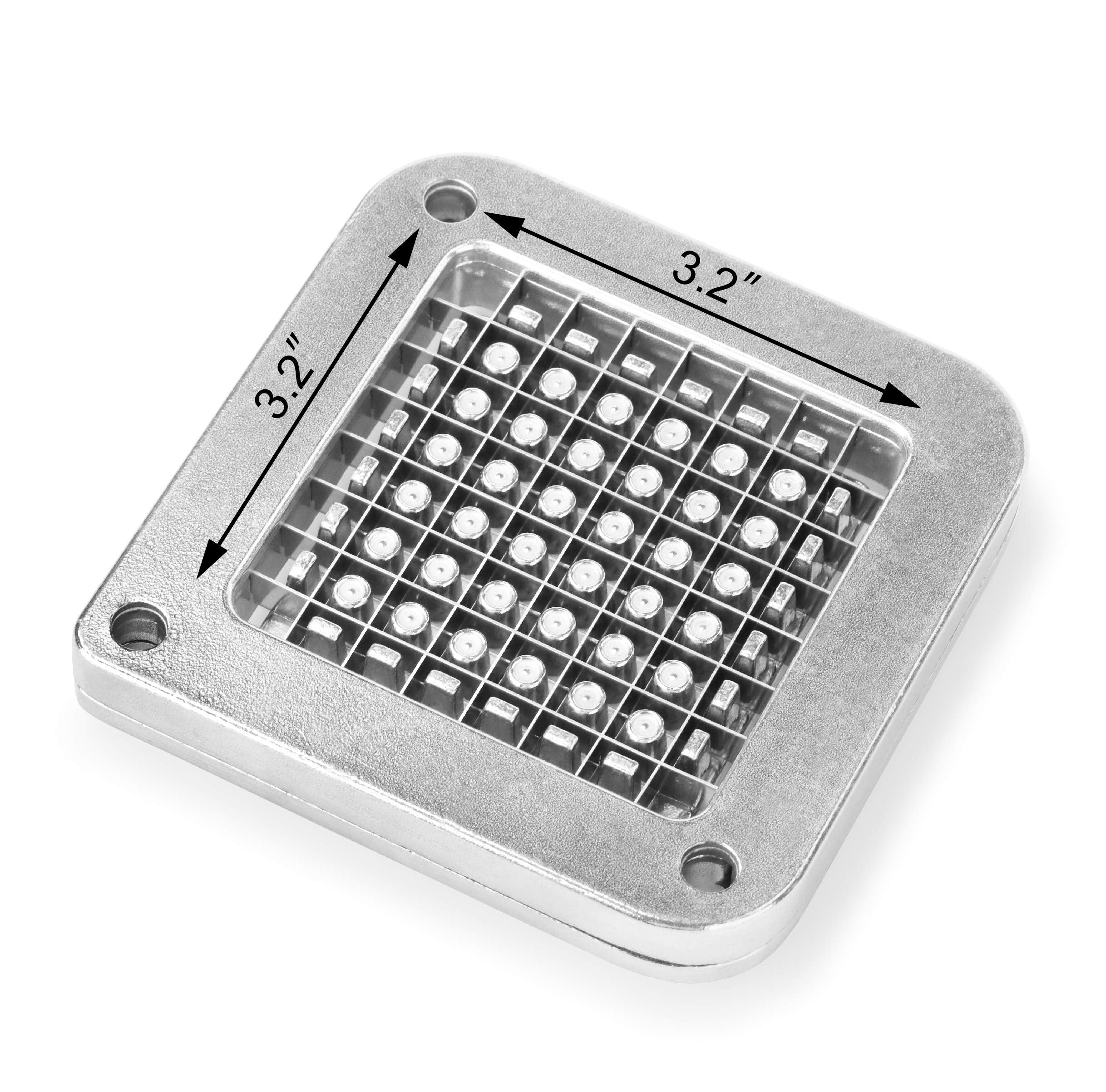 New Star Foodservice 42306 Commercial Grade French Fry Cutter With Suction Feet, 3/8'', Green