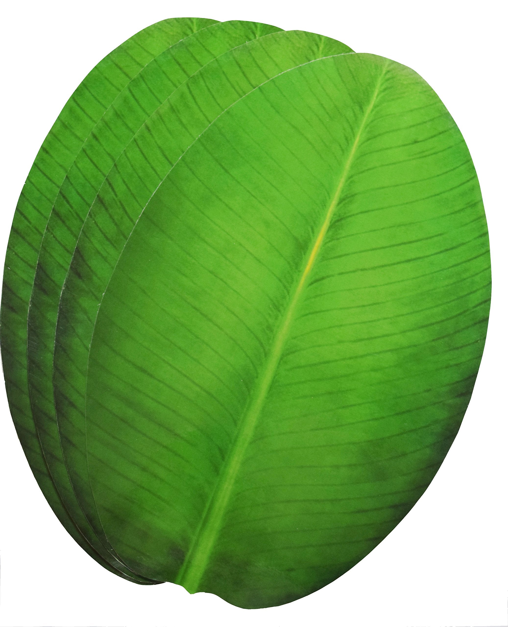 Cilexy Exquisite Laminated Paper Sheets Banana Leaf Shape Table Placement/Dinning Mat Set Of 4 Pcs/Diwali/Christmas
