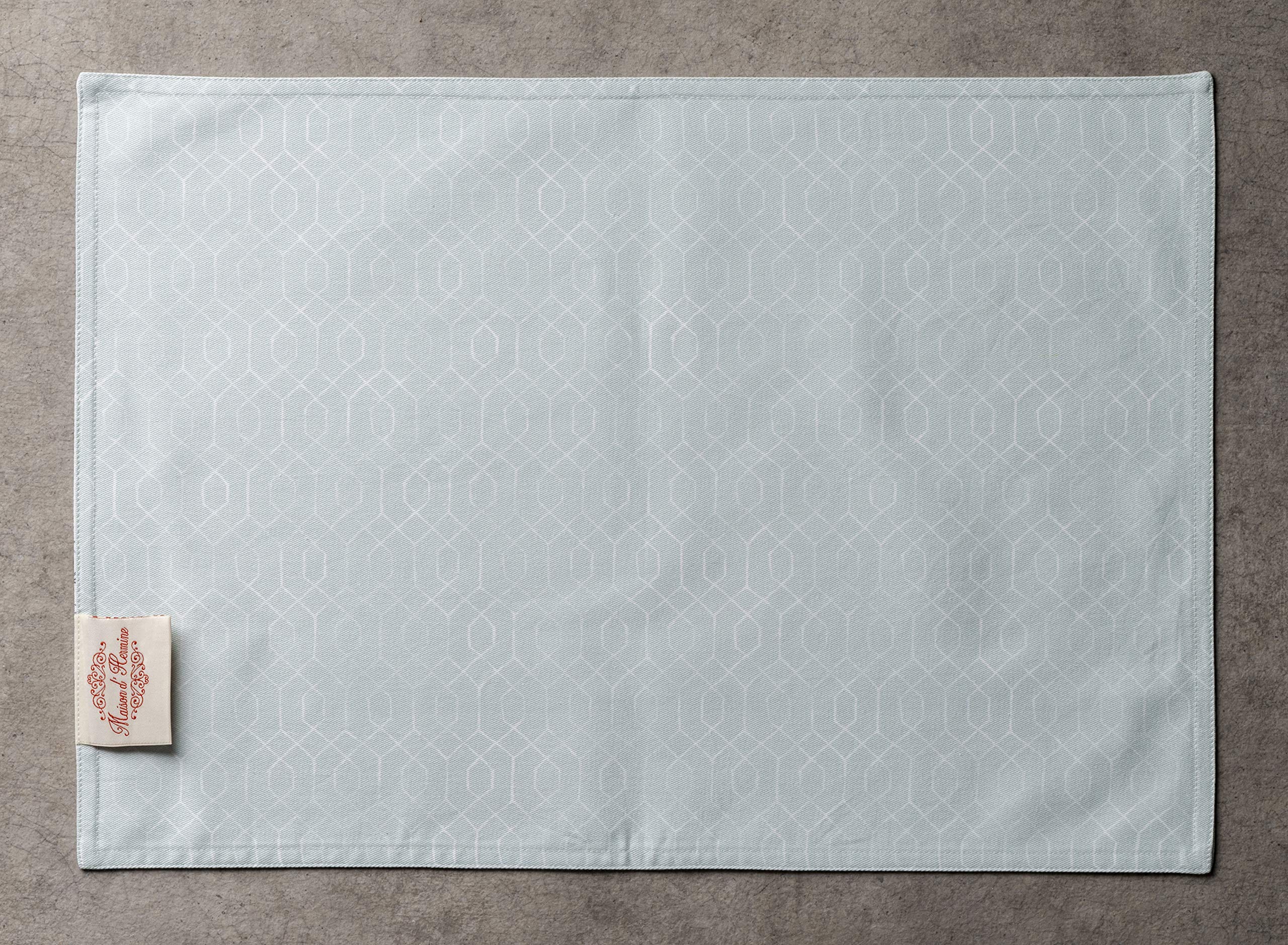 Maison D' Hermine Placemats 100% Cotton Set Of 4 Decorative Washable Table Cloth Placemat, Dining, Holidays, Buffet Party & Wedd