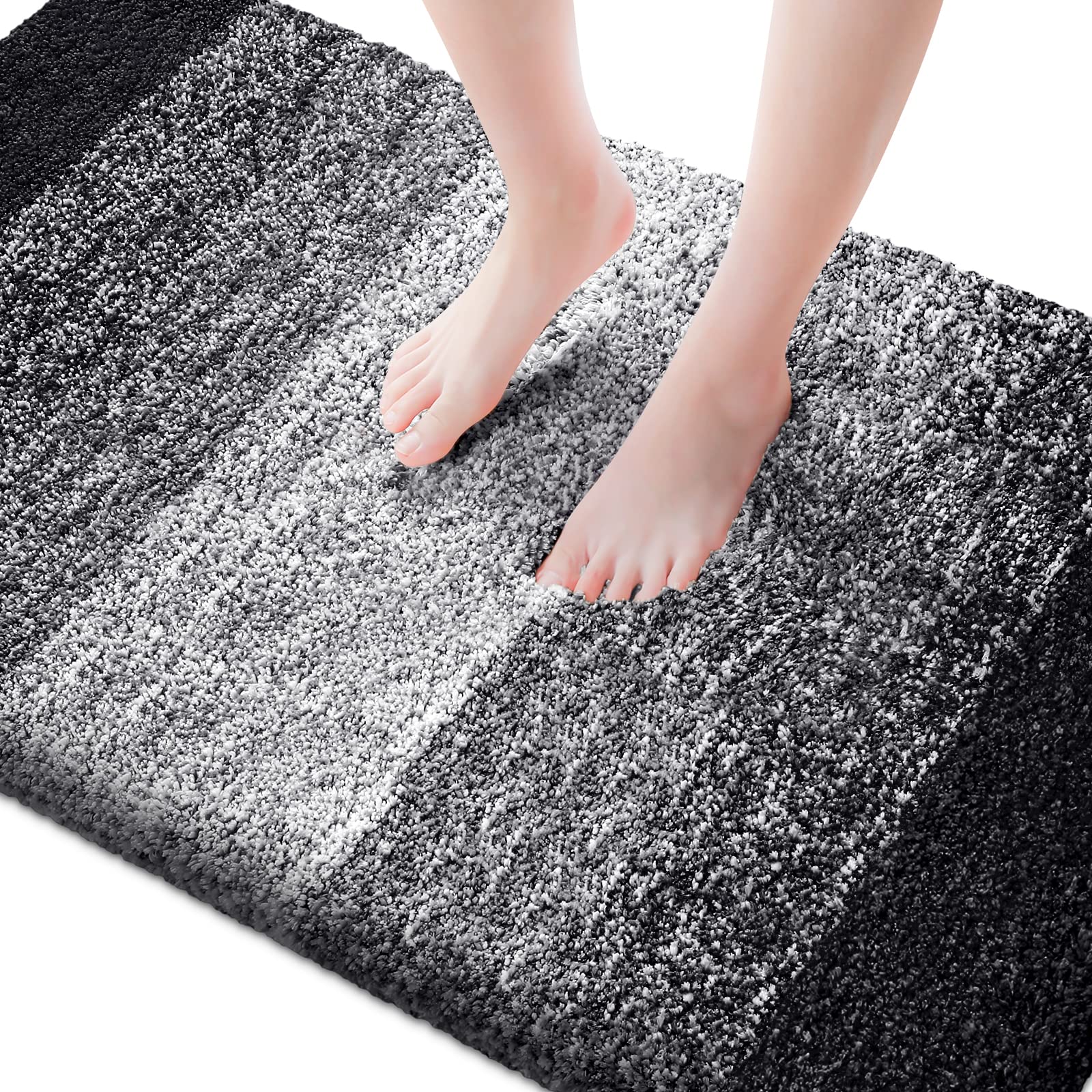 Kmat Bathroom Rugs Bath Mat 32 ''X47 '' Luxury Soft Shaggy Absorbent Bathroom Mats Non Slip Plush Bathmat Runner Carpet Bath Mat