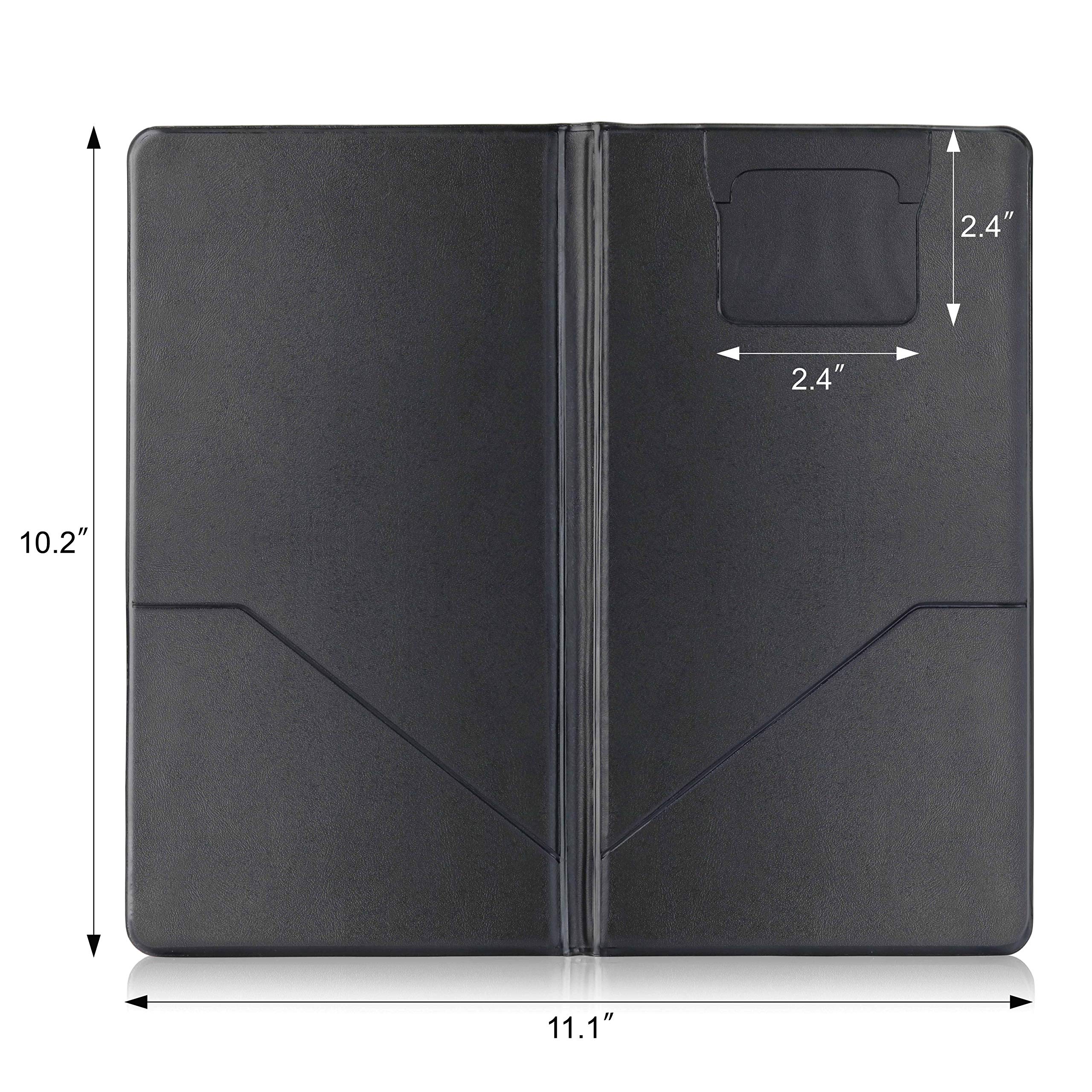 New Star Foodservice 27020 Guest Check Presenter  10''x 5.5''  Set of 60  (Black)
