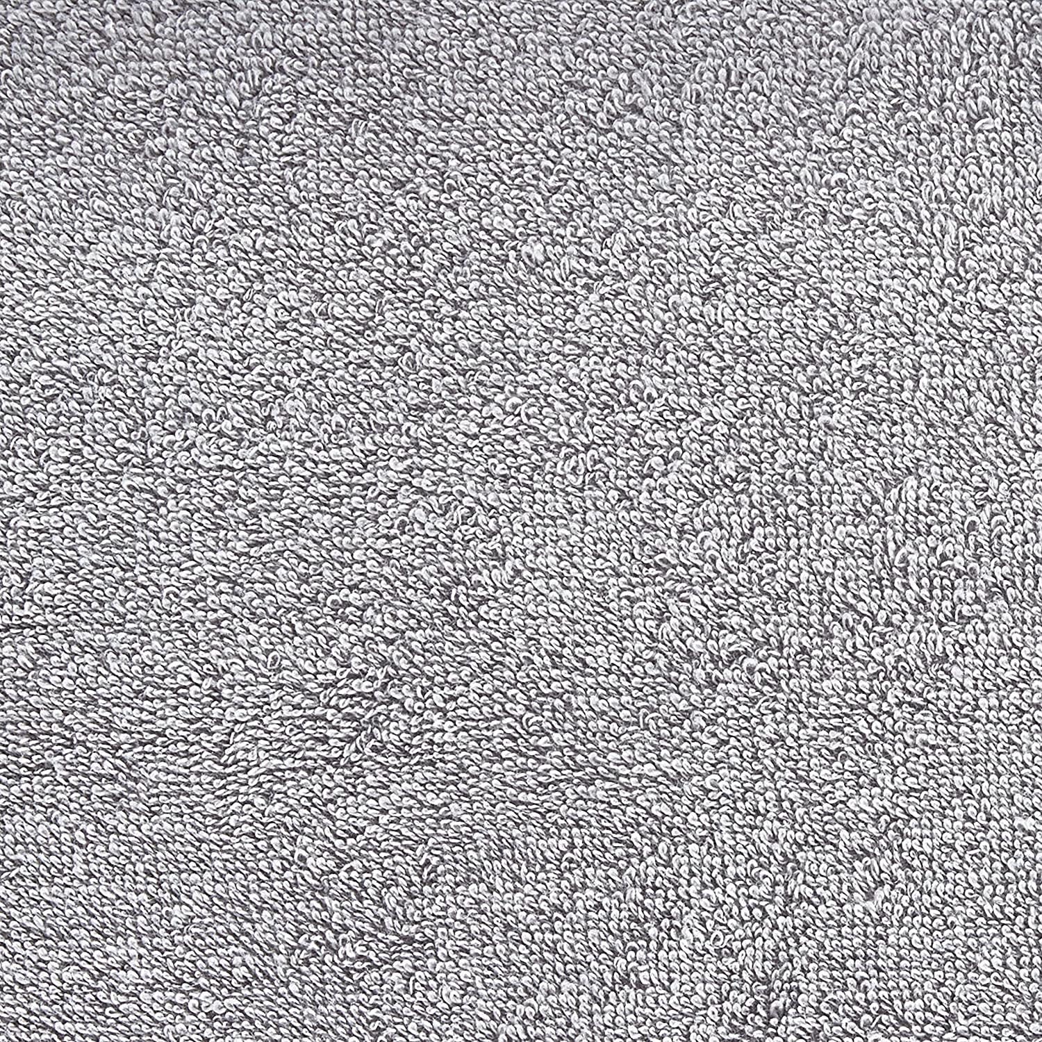 Zahari Home 3 Piece Bathroom Towel Set - Absorbent Bath Towel, Hand Towel, Wash Cloth - Silver