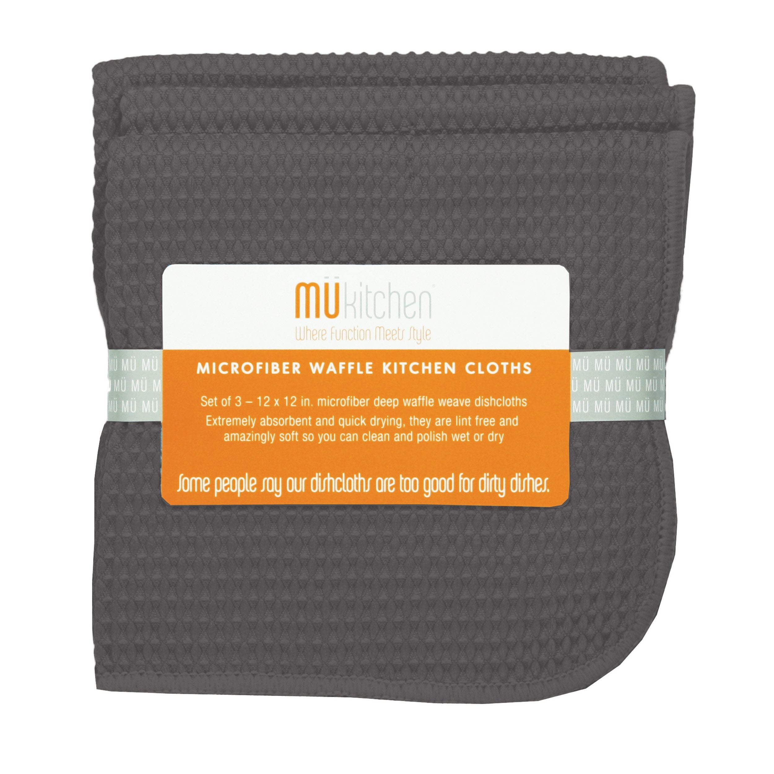 Mkitchen  Waffle Microfiber Dish Cloths Are 100% Quality Microfiber  Durable & Absorbent Dish Cloths For Cleaning & Drying  Set