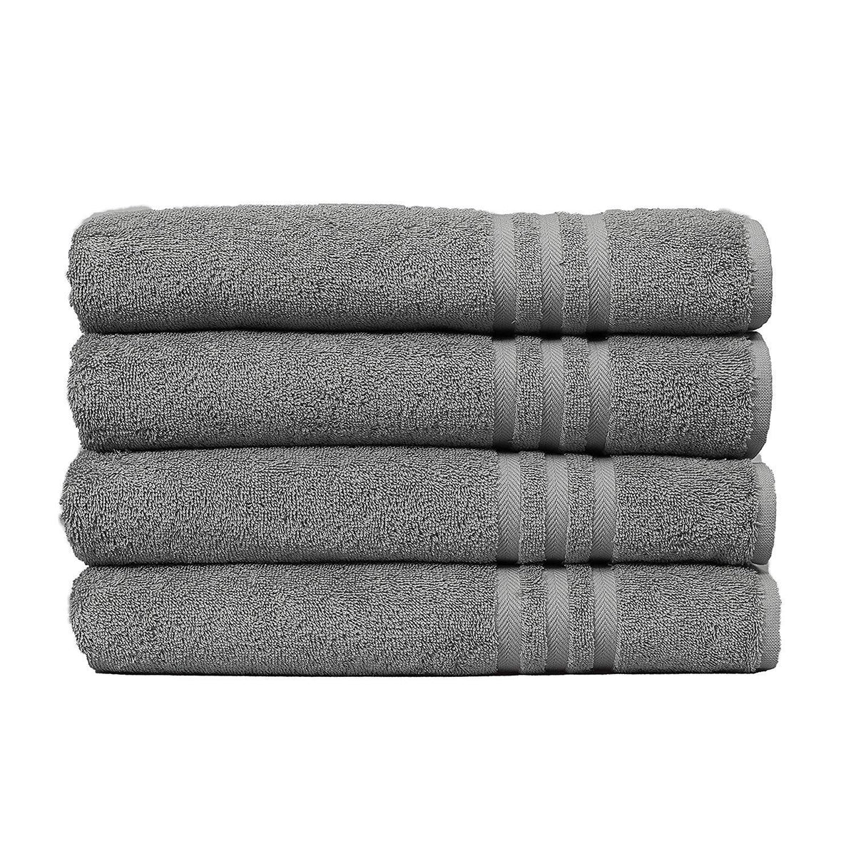 Eco Towels 100% Cotton Bath Towels - Cotton Towels For Bathroom - Set Of 4 Bath Towel - Shower Towels, Highly Absorbent Bath Tow